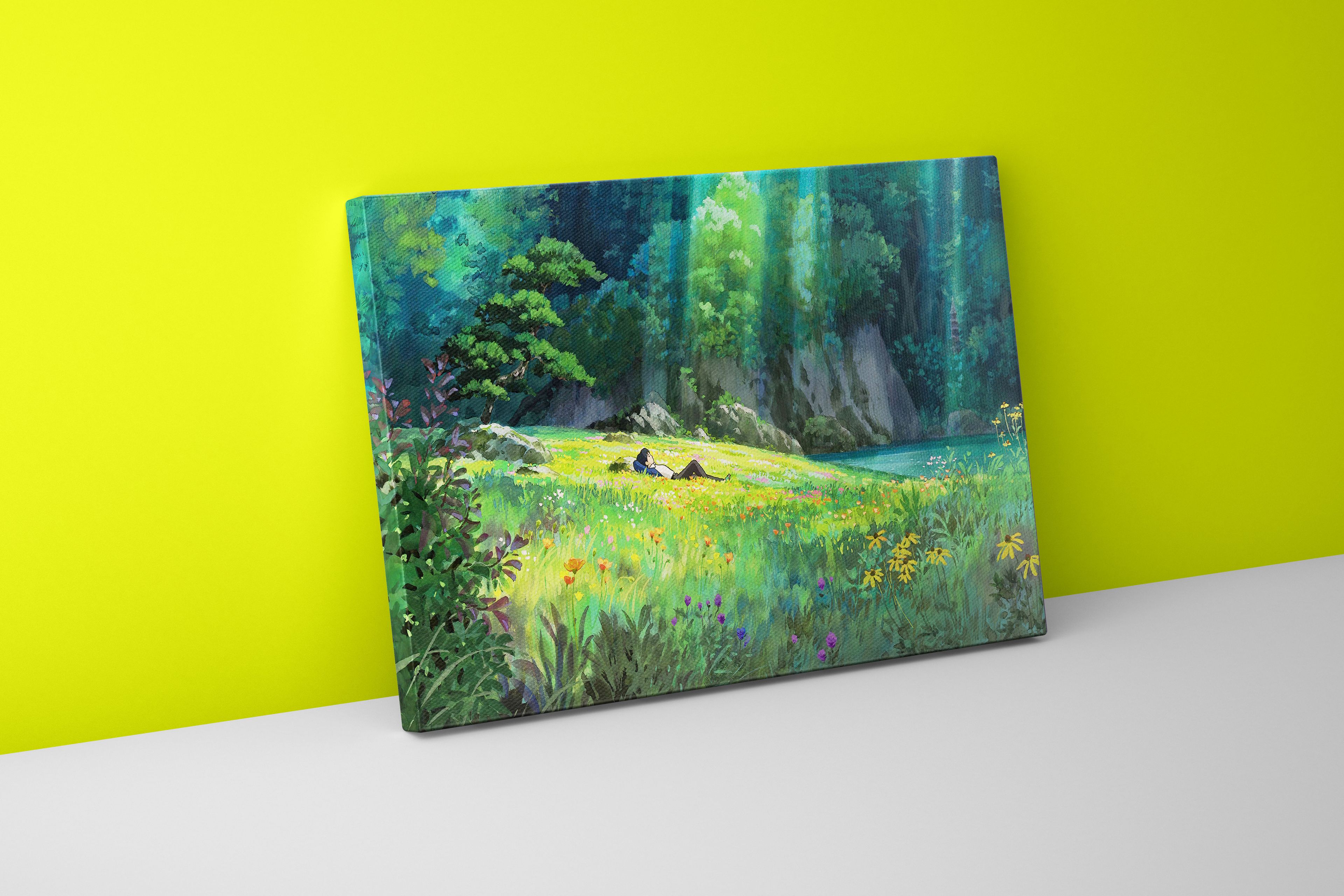 Howl's Moving Castle Forest Canvas Print | Anime Canvas Art | Studio Ghibli Canvas Frame | Howl's Moving Castle Canvas