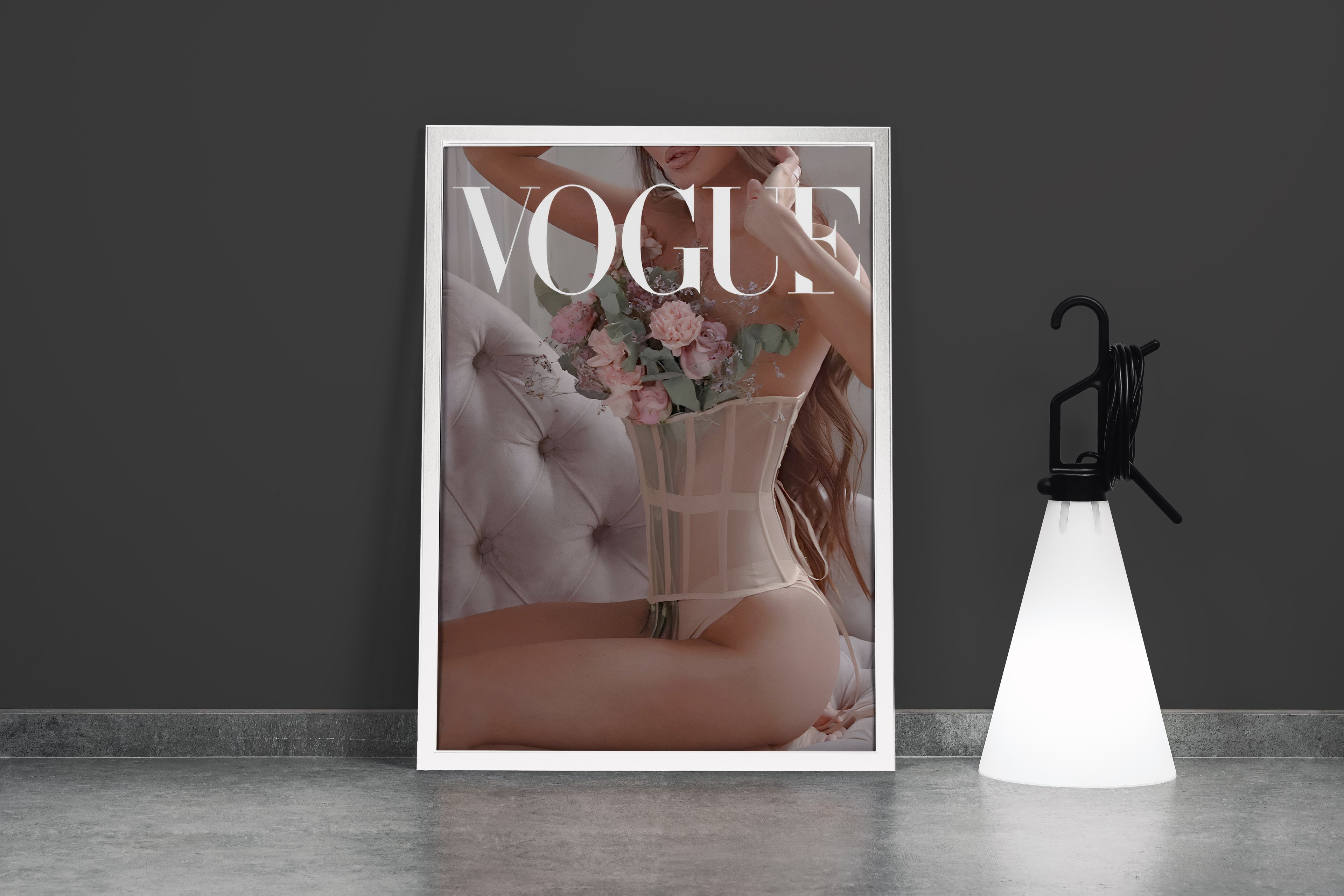 Modern Fashion Magazine Canvas Art | Vogue Inspired Decor | Chic Fashion Magazine Wall Art Canvas Print | Trendy Cover Poster | Glamorous Art for Home Decor Model 183