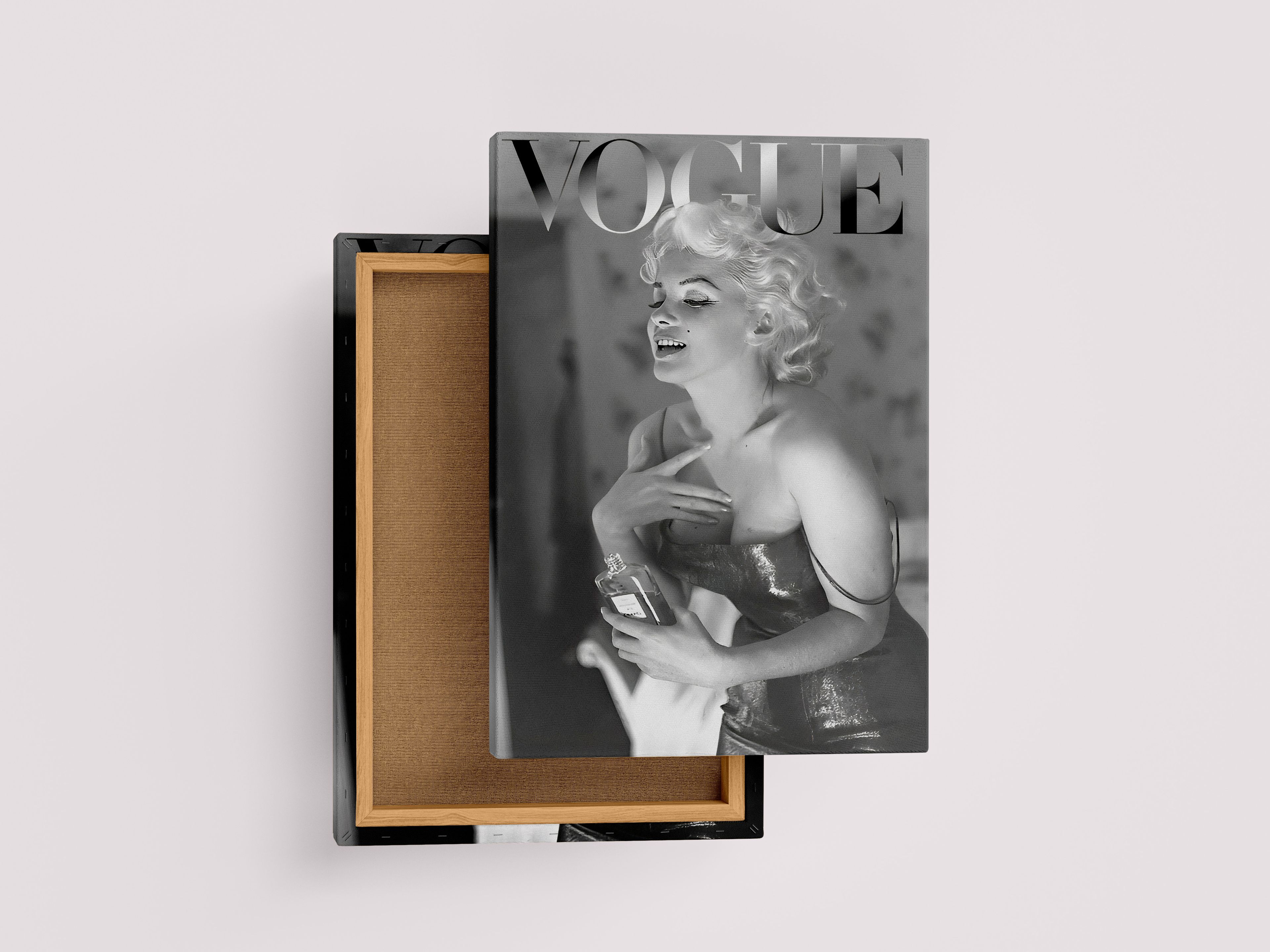 Modern Fashion Magazine Canvas Art | Marilyn Monroe Canvas | Vogue Inspired Decor | Chic Fashion Magazine Wall Art Canvas Print | Trendy Cover Poster | Glamorous Art for Home Decor Model 173