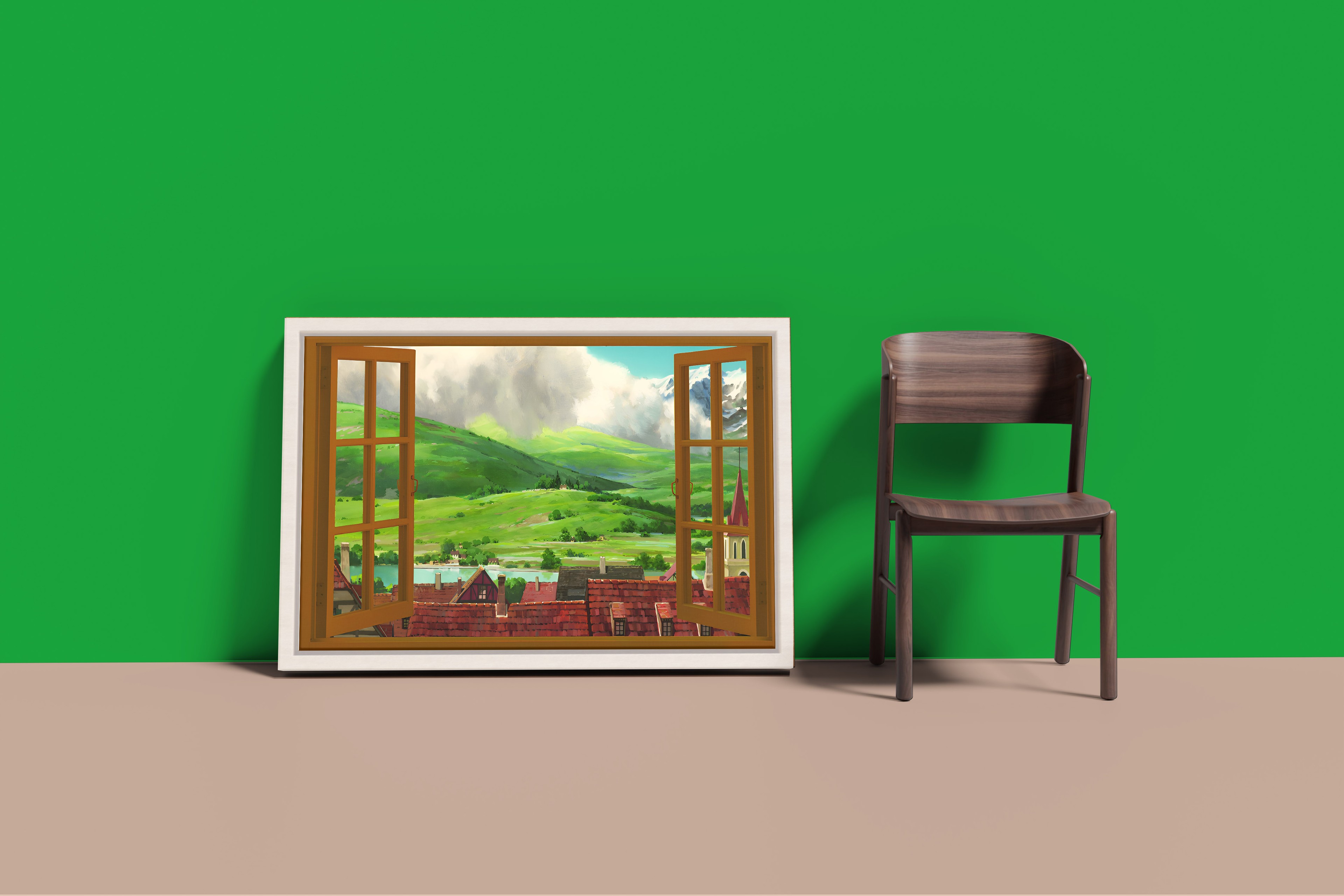 Studio Ghibli Anime Poster Wall Art Picture Canvas Print | Anime Canvas Art | Studio Ghibli Canvas Frame | Bedrooms & Living Rooms Decor