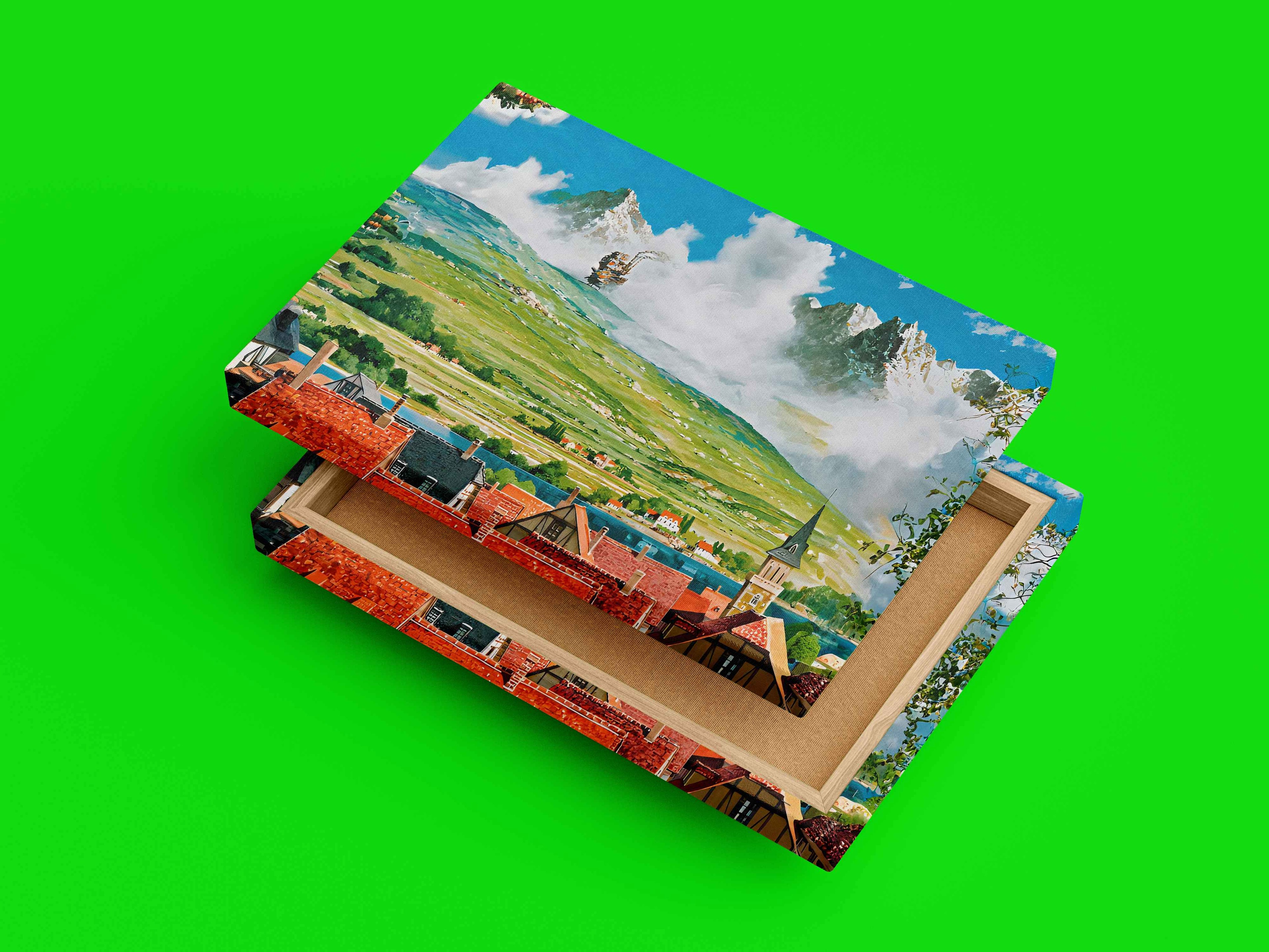 Hayao Miyazaki Howl's Canvas Print | Anime Canvas Art | Howl's Moving Castle Canvas Frame | Howl's Moving Castle Canvas