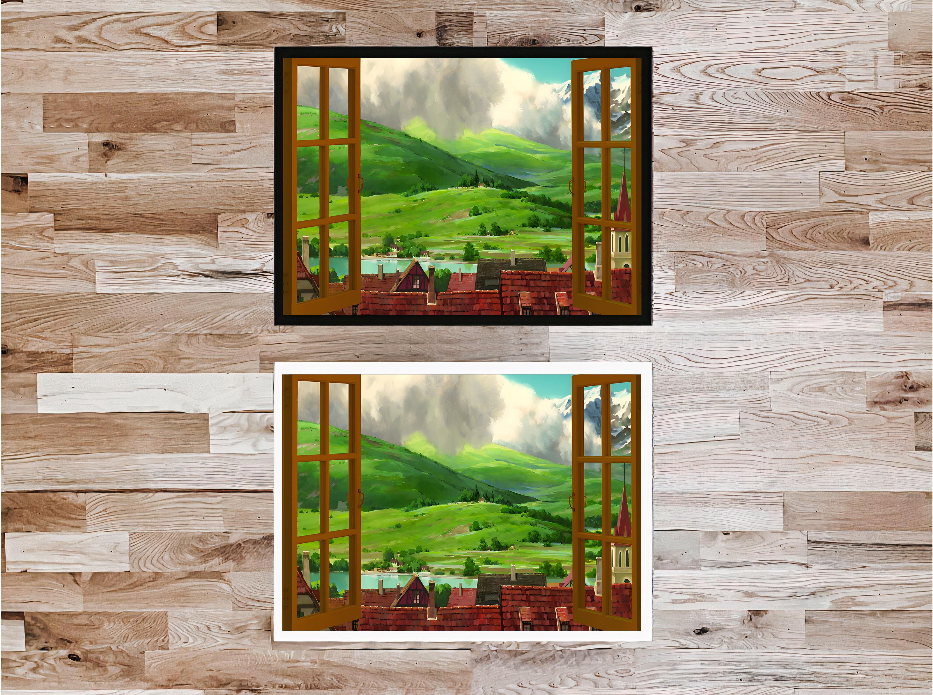 Studio Ghibli Anime Poster Wall Art Picture Canvas Print | Anime Canvas Art | Studio Ghibli Canvas Frame | Bedrooms & Living Rooms Decor