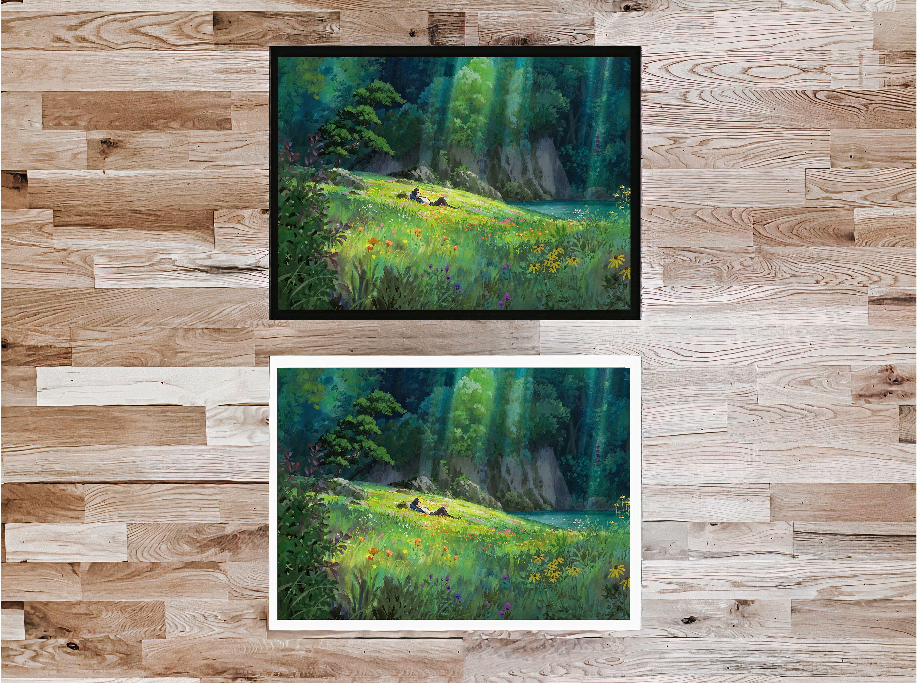 Howl's Moving Castle Forest Canvas Print | Anime Canvas Art | Studio Ghibli Canvas Frame | Howl's Moving Castle Canvas