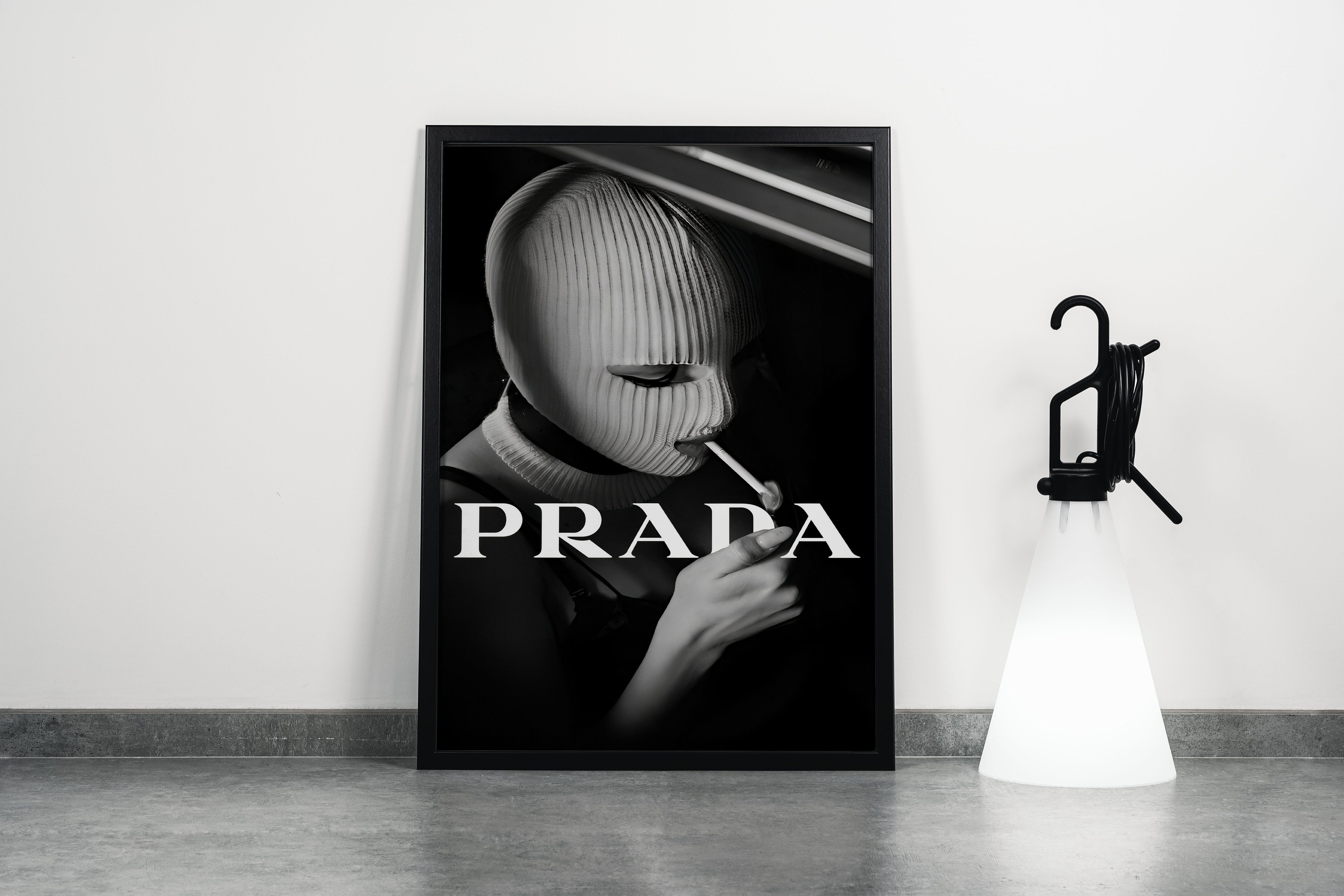 Vintage Magazine Cover Prada Wall Canvas Frames | Fashion Magazine Wall Art | Vintage Canvas for Living Room | Room Fashion Art | Fashion Canvas Art Model 177