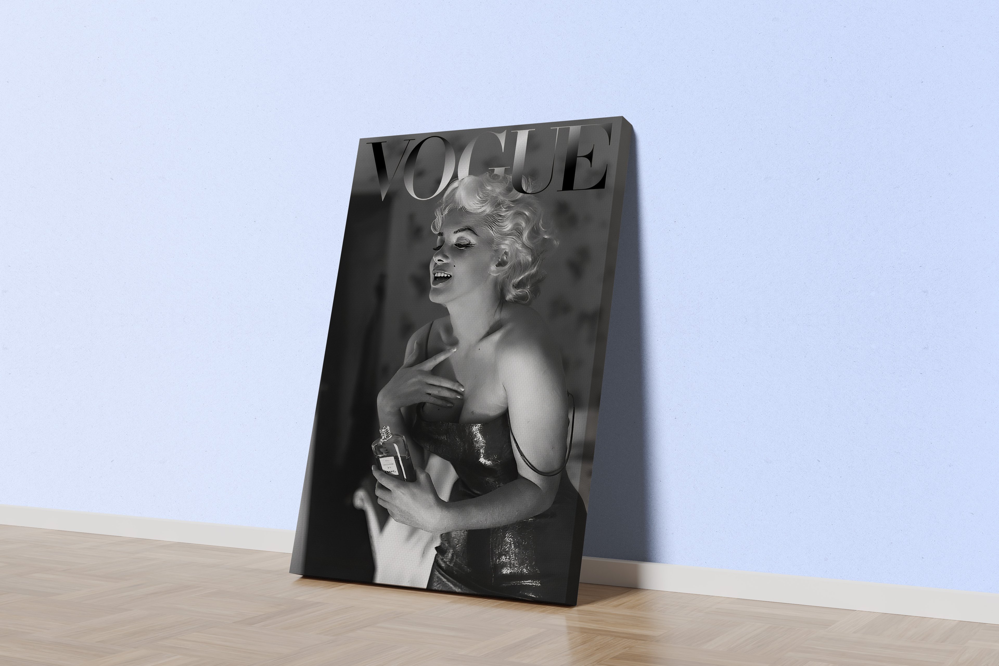 Modern Fashion Magazine Canvas Art | Marilyn Monroe Canvas | Vogue Inspired Decor | Chic Fashion Magazine Wall Art Canvas Print | Trendy Cover Poster | Glamorous Art for Home Decor Model 173