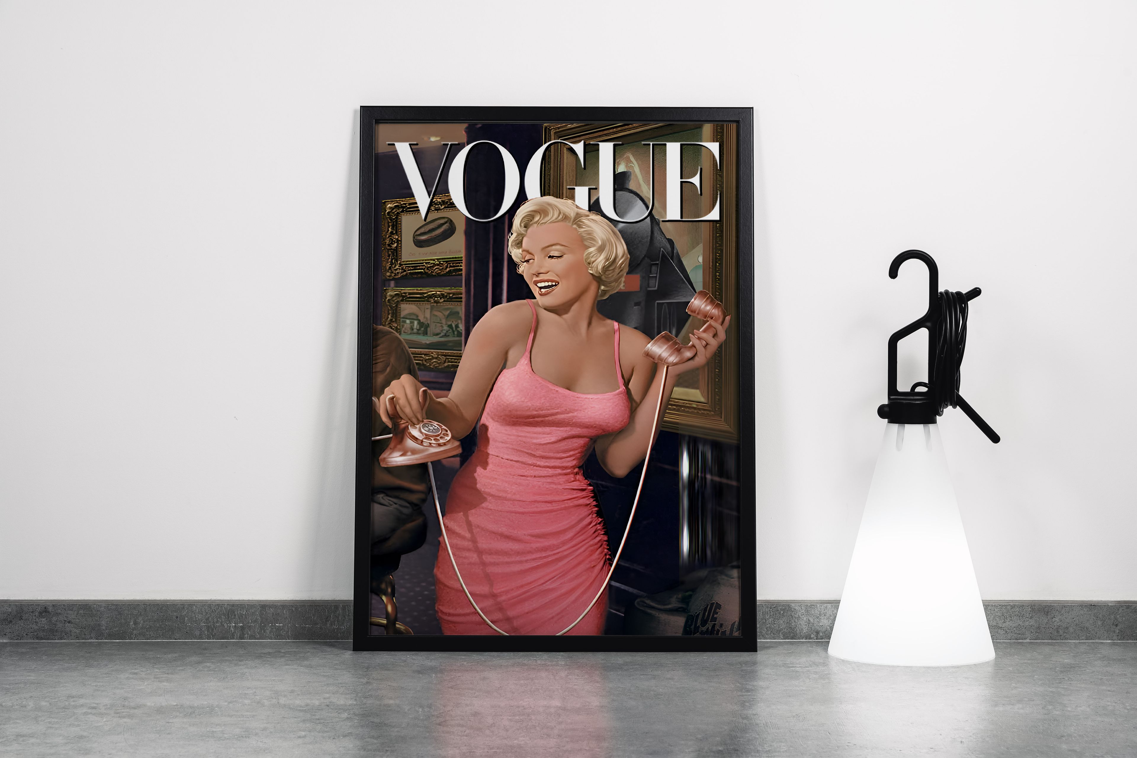 Modern Fashion Magazine Canvas Art | Marilyn Monroe Canvas | Vogue Inspired Decor | Chic Fashion Magazine Wall Art Canvas Print | Trendy Cover Poster | Glamorous Art for Home Decor Model 169