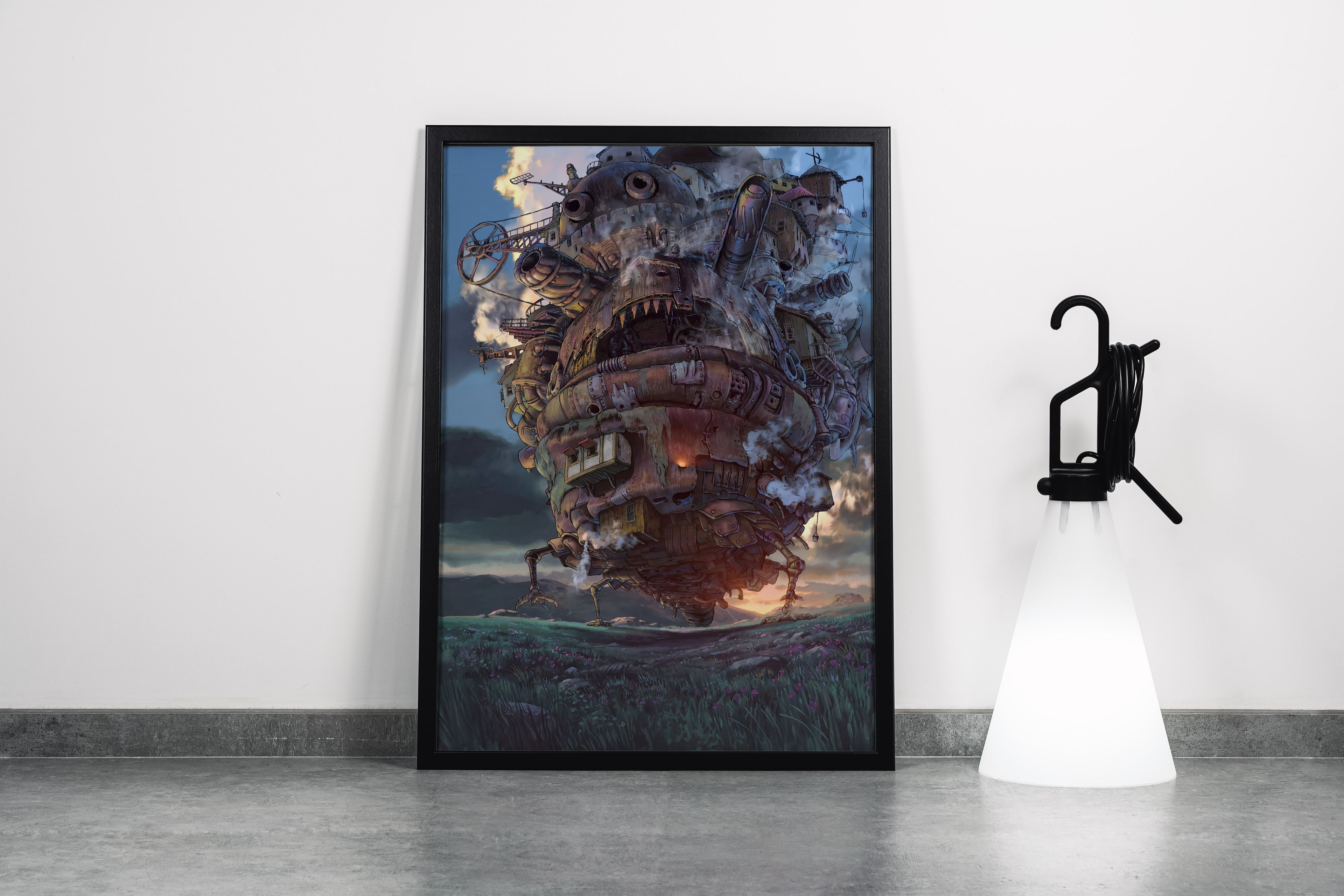 Howl's Moving Castle Canvas Print | Anime Canvas Art | Studio Ghibli Canvas Frame | Hayao Miyazaki Canvas Print