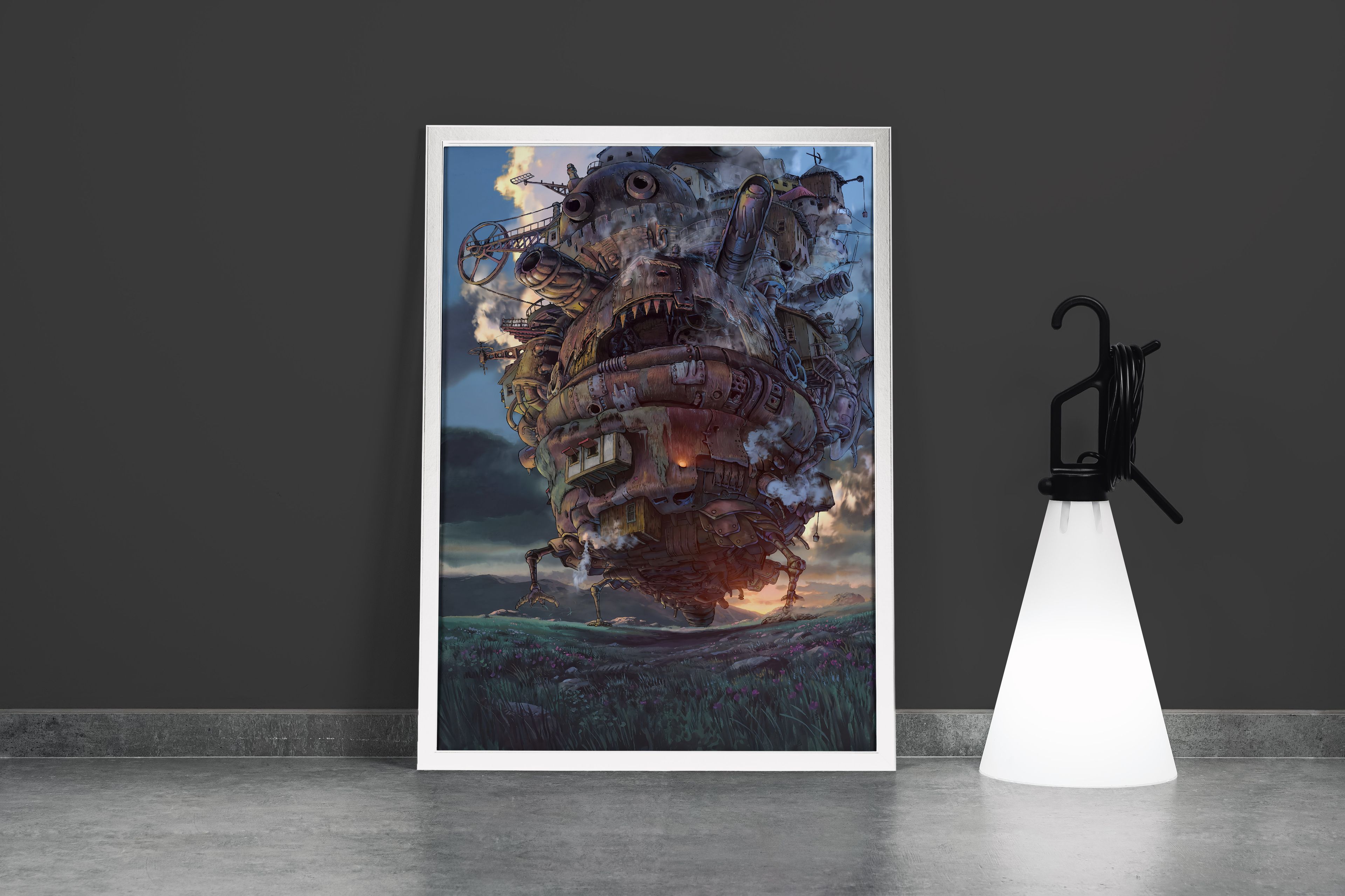 Howl's Moving Castle Canvas Print | Anime Canvas Art | Studio Ghibli Canvas Frame | Hayao Miyazaki Canvas Print