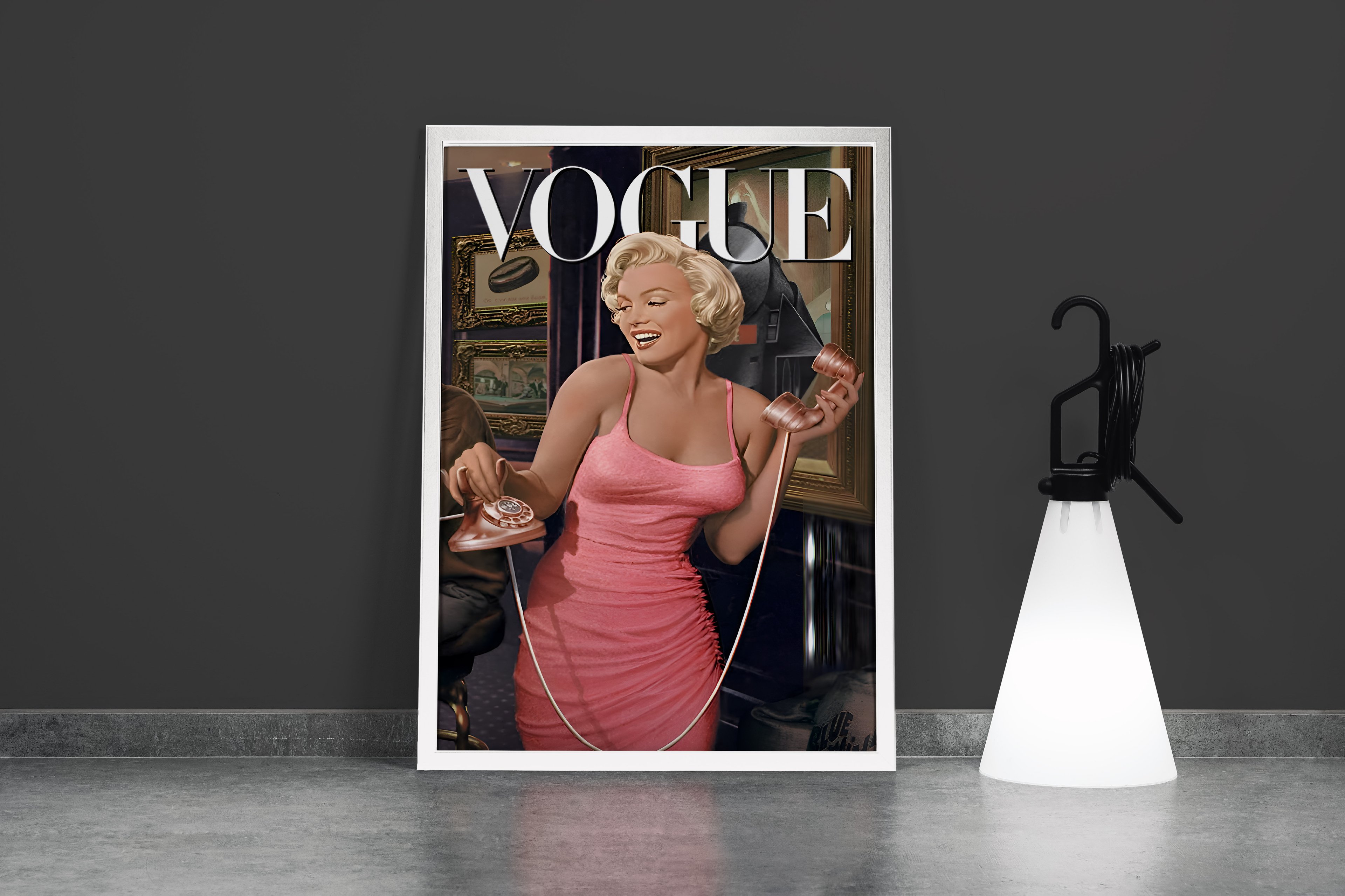 Modern Fashion Magazine Canvas Art | Marilyn Monroe Canvas | Vogue Inspired Decor | Chic Fashion Magazine Wall Art Canvas Print | Trendy Cover Poster | Glamorous Art for Home Decor Model 169