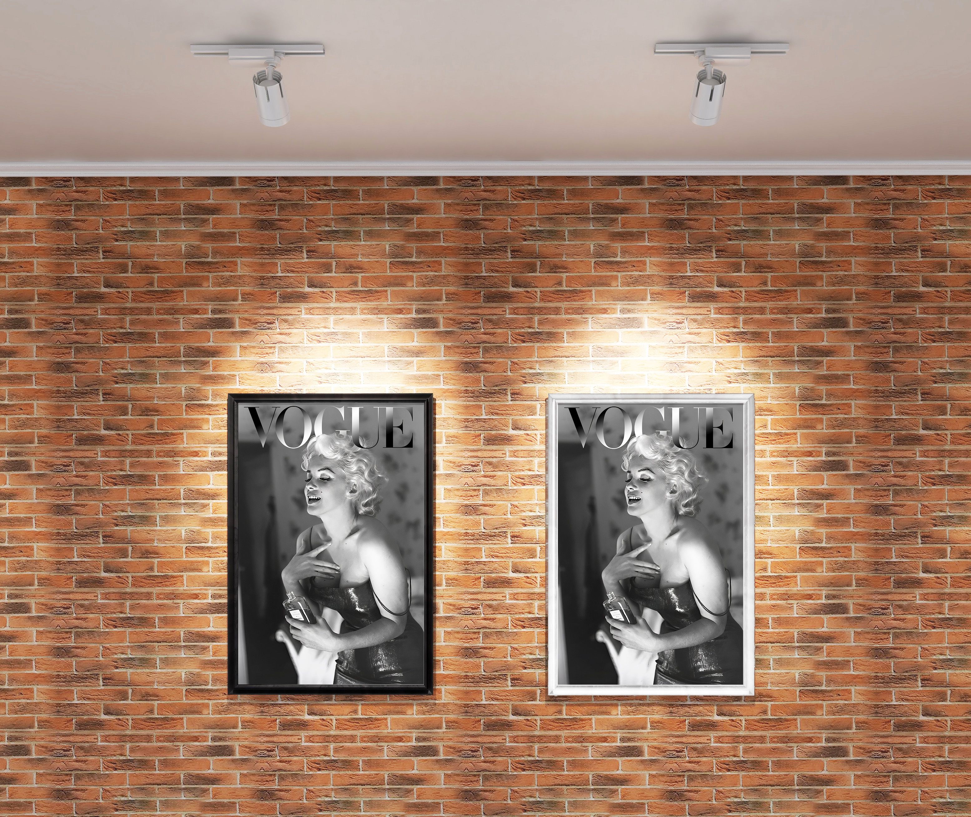 Modern Fashion Magazine Canvas Art | Marilyn Monroe Canvas | Vogue Inspired Decor | Chic Fashion Magazine Wall Art Canvas Print | Trendy Cover Poster | Glamorous Art for Home Decor Model 173