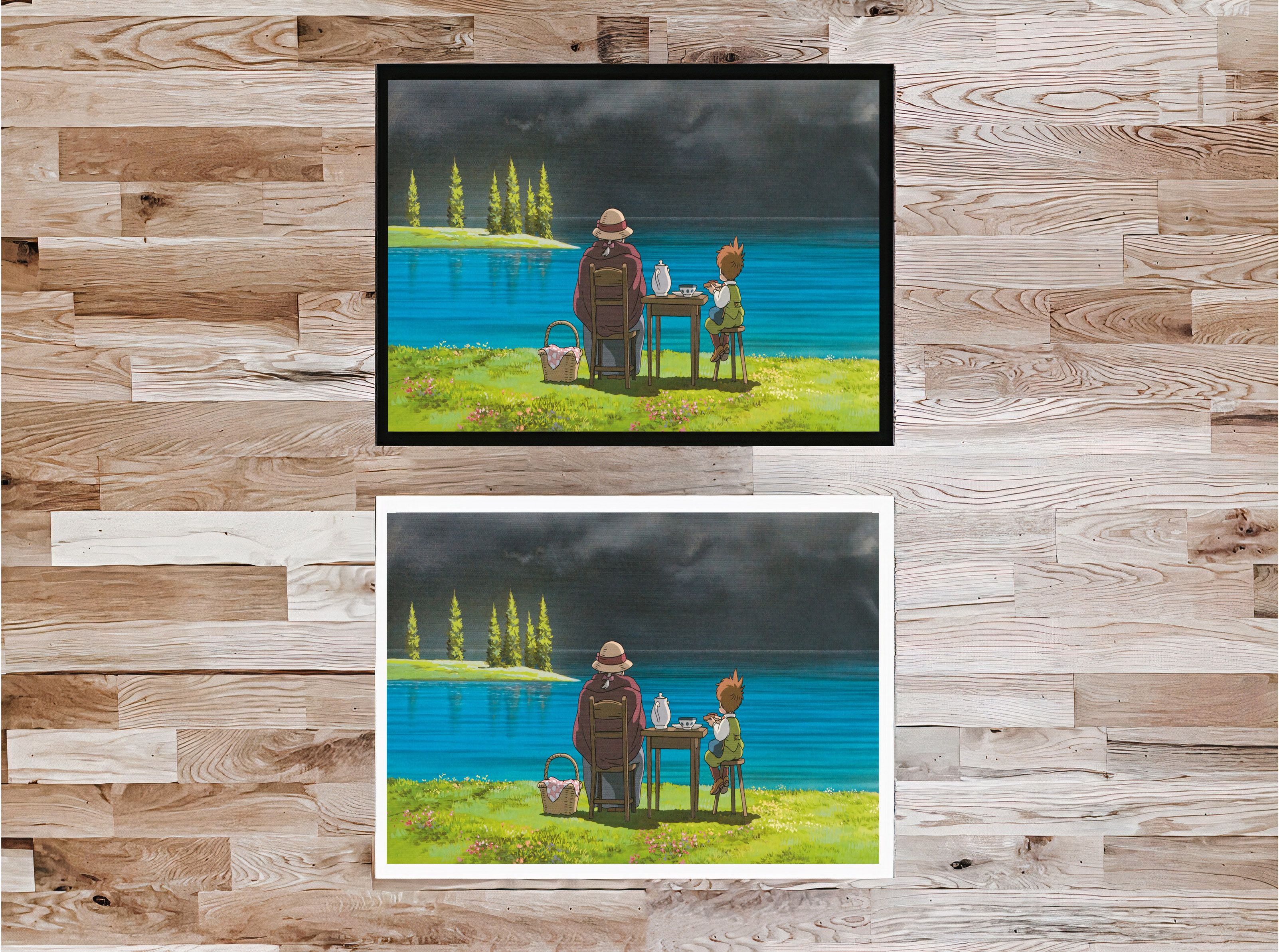 Howl's Moving Castle Canvas Print | Anime Canvas Art | Studio Ghibli Canvas Frame | Howl's Moving Castle Canvas