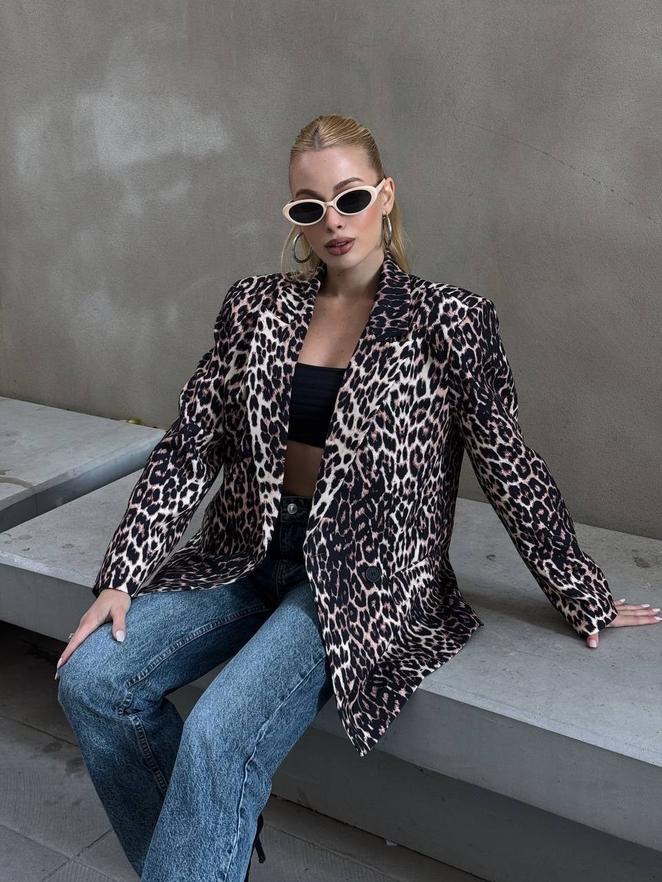 LEOPAR BLAZER CEKE