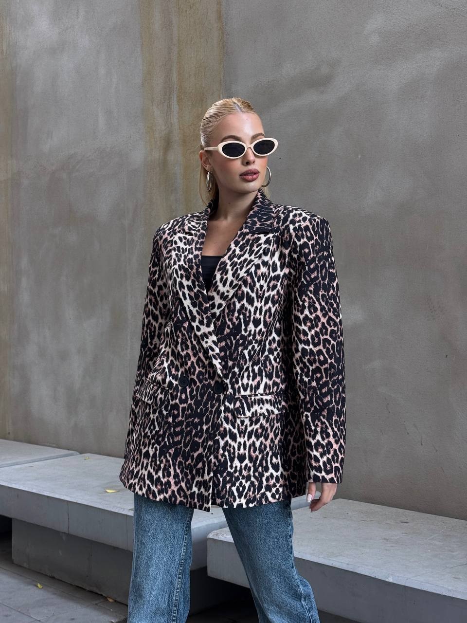 LEOPAR BLAZER CEKE