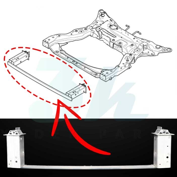Volvo S90 V90 Ön Tampon Alt Travers Uç Demiri 32246764 2020-2025