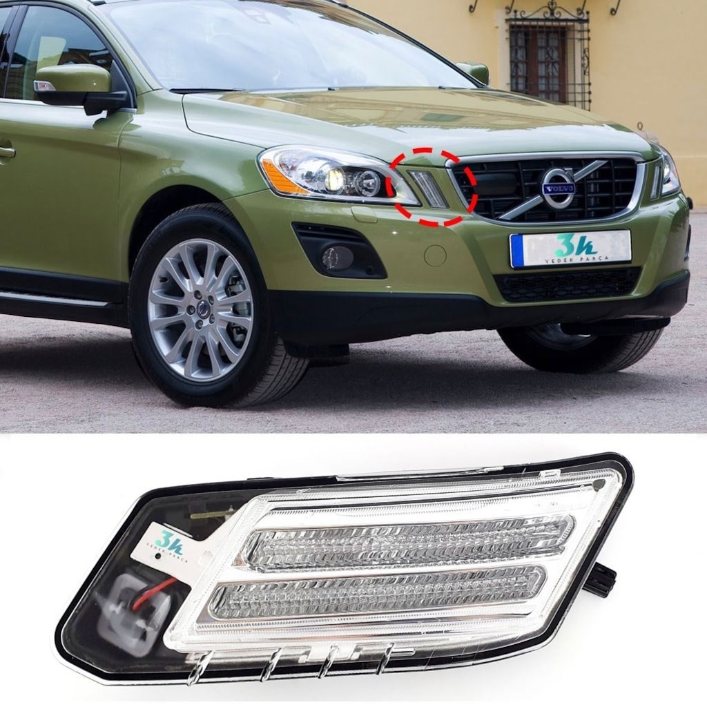 Volvo xc60 2009 2010 2011 2012 2013 Sağ Gündüz Ledi