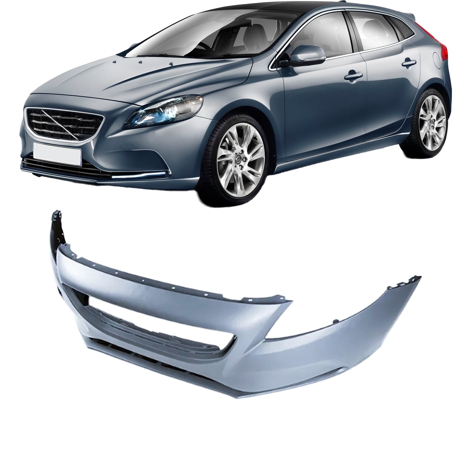 Volvo V40 Ön Tampon Far Yıkamasız 2013 2019