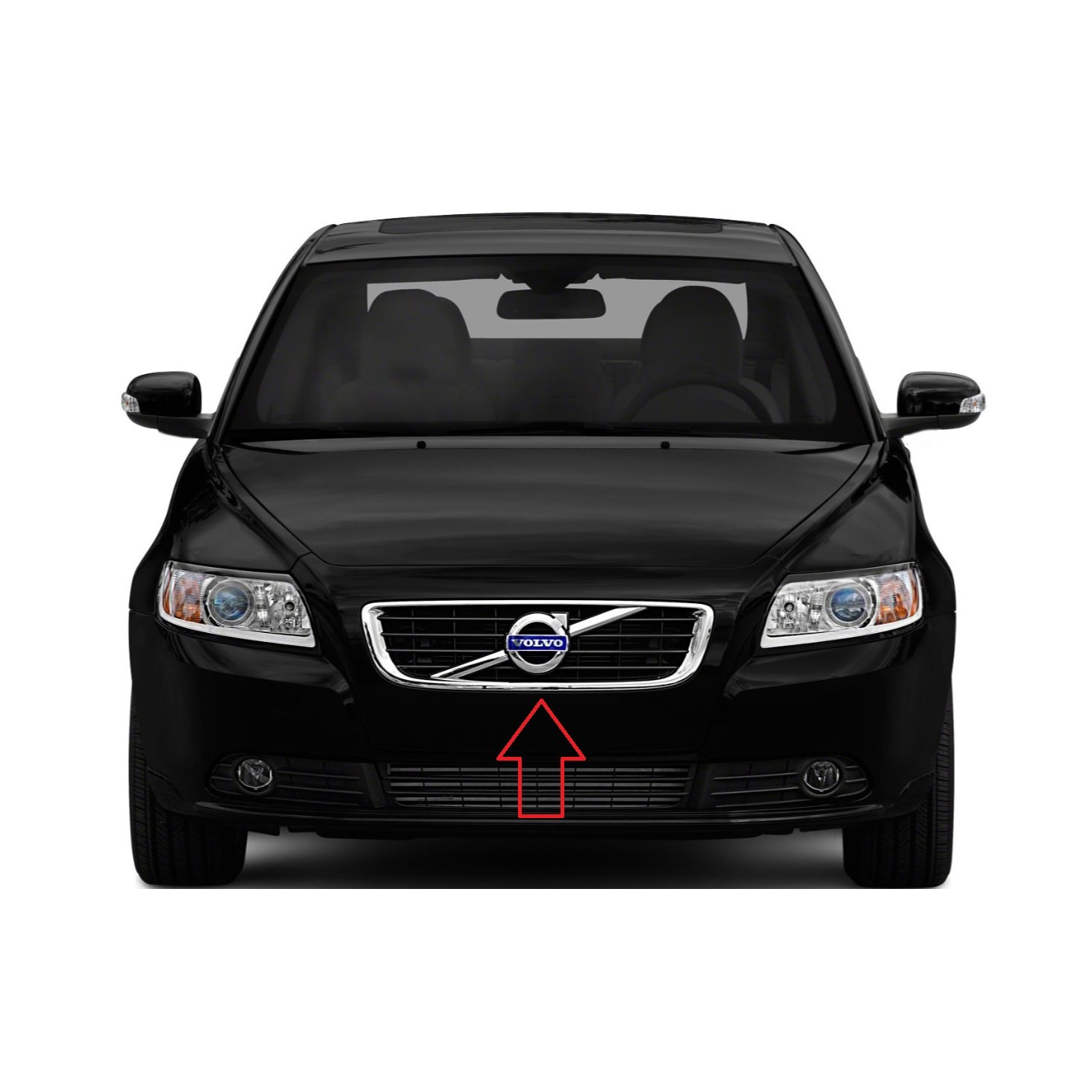 Volvo S40 V50 Ön Panjur 2010 2011 2012 Yuvarlak Logolu