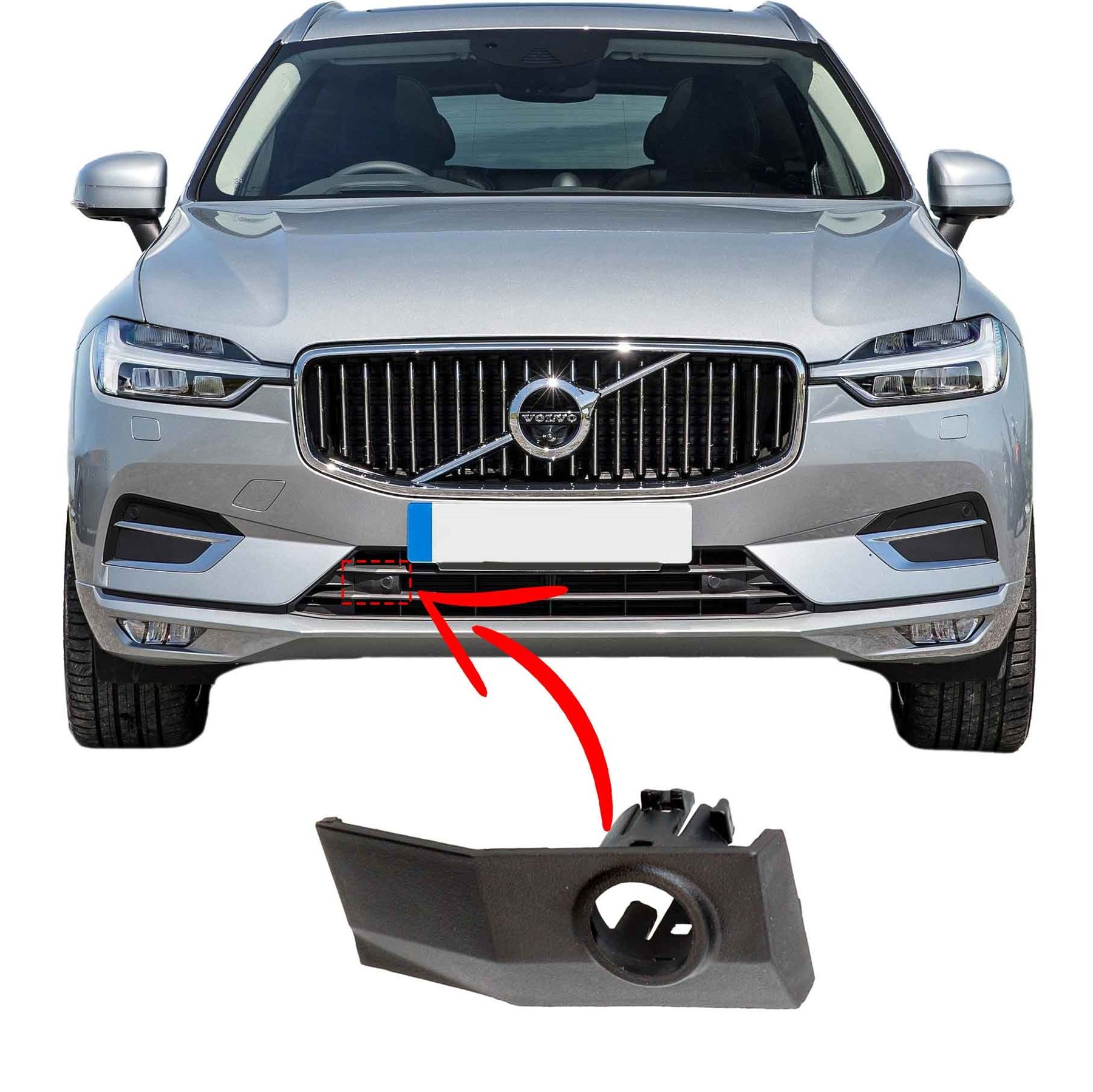 Volvo Xc60 Ön Tampon Izgarası Park Sensör Kapağı Sağ 2018 2025