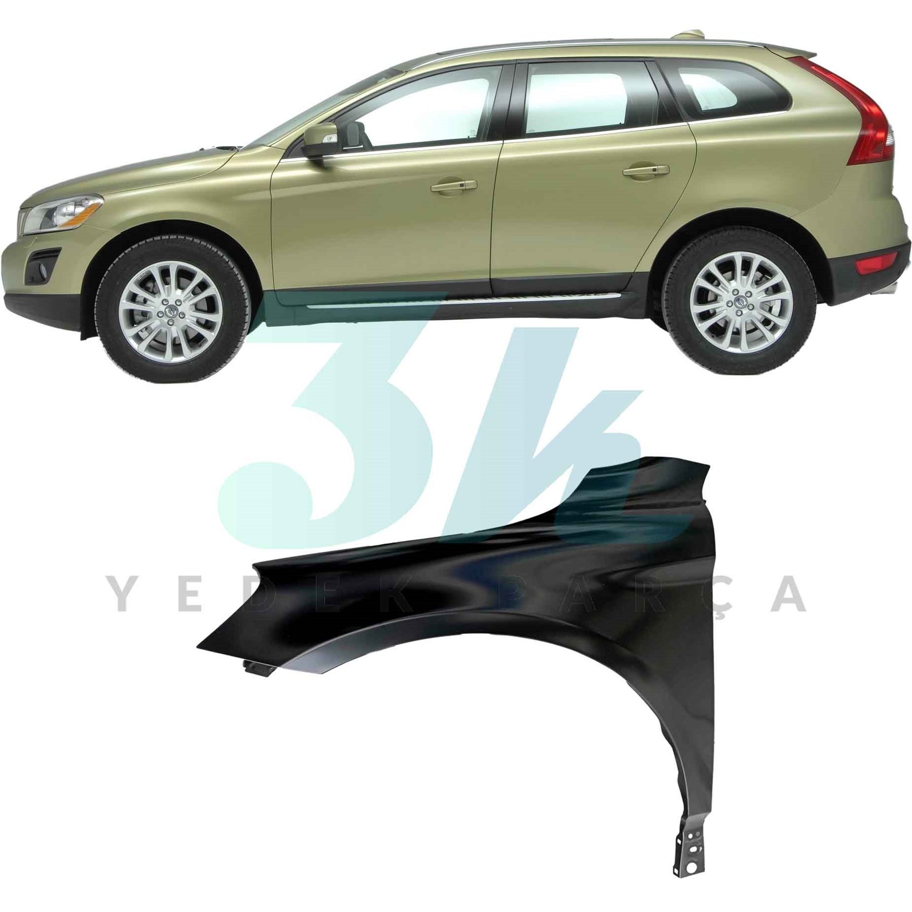 Volvo XC60 Sol Çamurluk – 2009-2016 Model Uyumlu