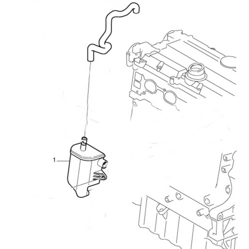 Volvo S70 V70 C70 XC70 XC90 Karter Havalandırma Hortumu