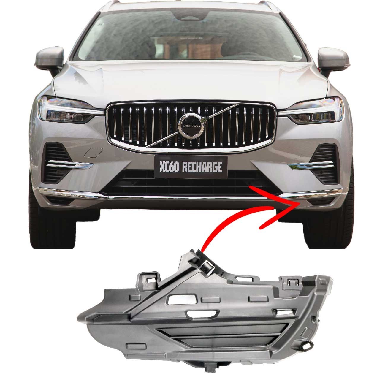 Volvo Xc60 Ön Tampon İç Sis Kapağı Sol 2022 2024