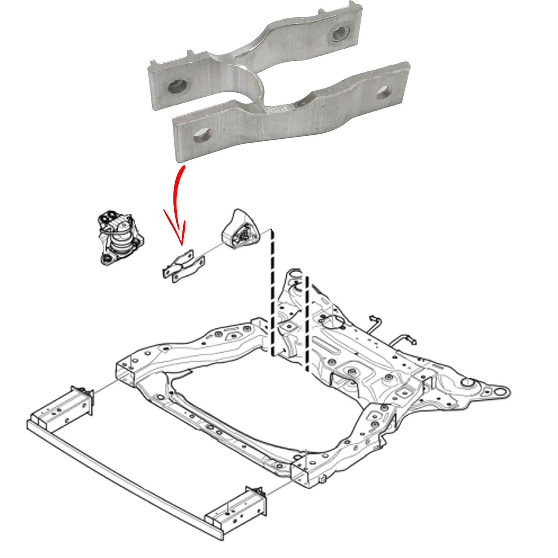 Volvo S60 S90 Xc90 Xc60 Sağ Alt Motor Kulağı Bağlantı Ayağı 32139982