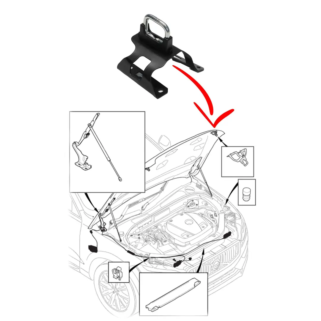 Volvo Xc60 Kaput Kilit Karşılığı 2015 2025 Sol-32219336