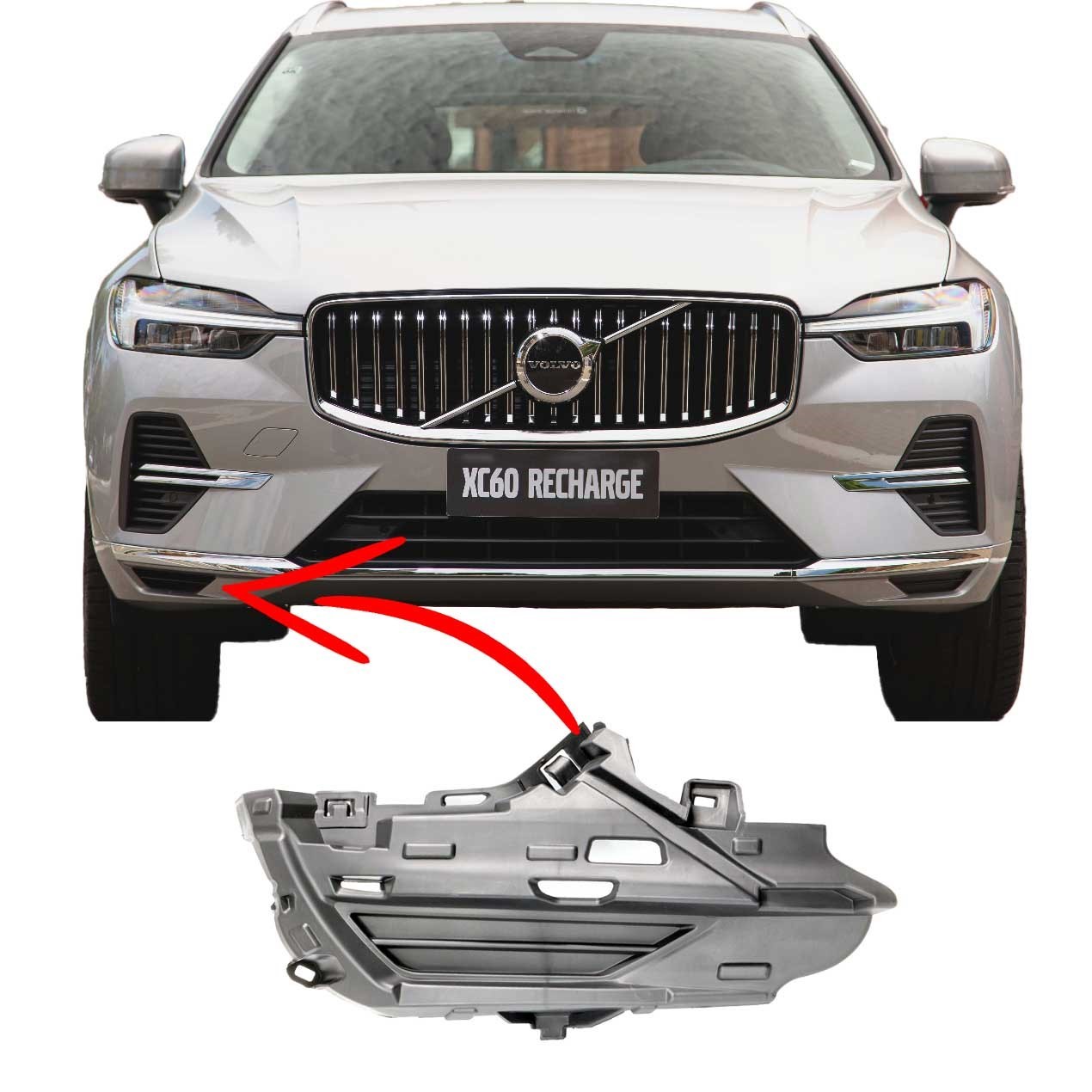 Volvo Xc60 Ön Tampon İç Sis Kapağı Sağ 2022 2024