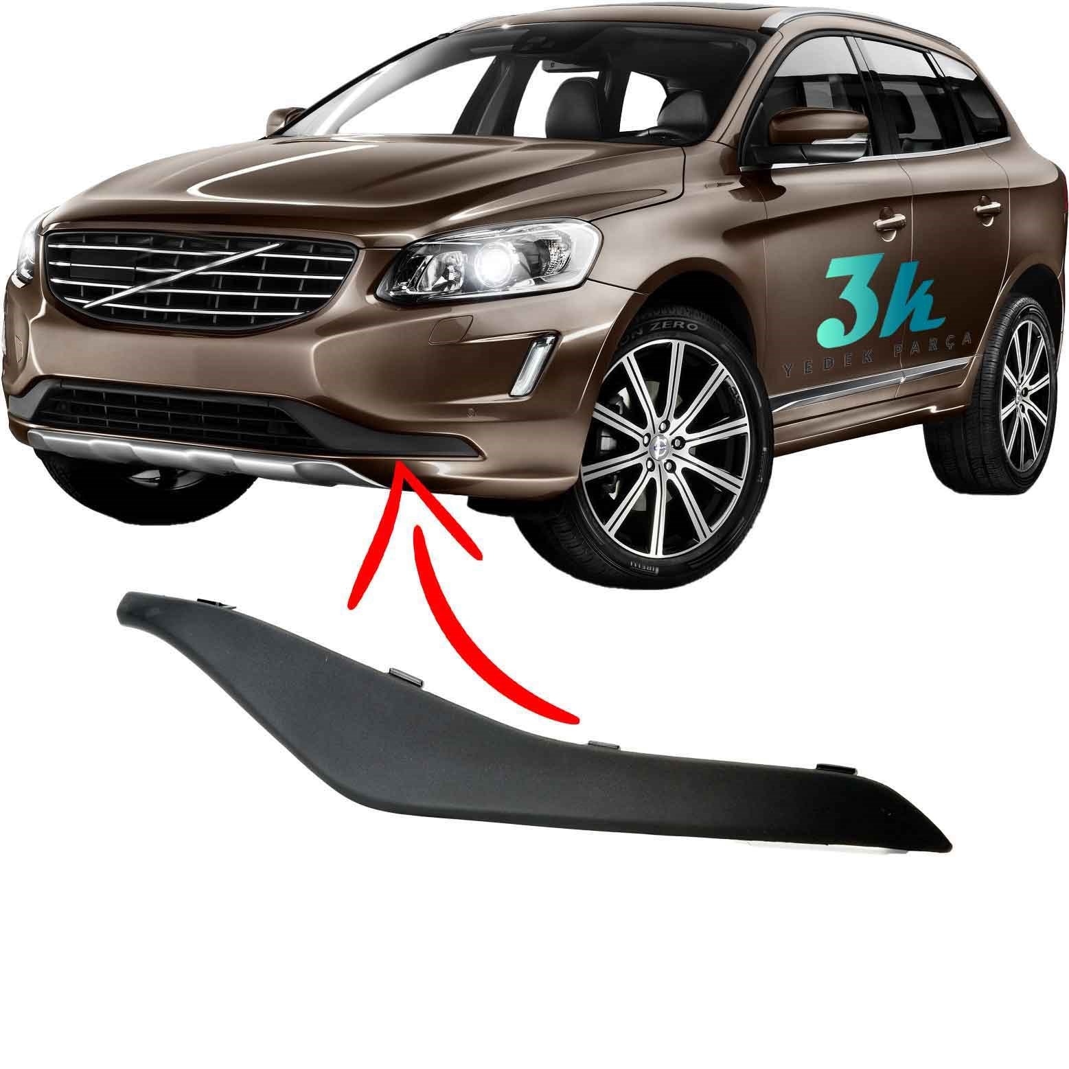 Volvo XC60 Ön Tampon Alt Izgara Yan Kapağı / Sis Kapağı Sol (2014-2017)