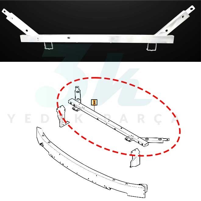 Volvo Xc90 Panel Üst Alüminyum Çapraz Eleman 2015-2019 31425937
