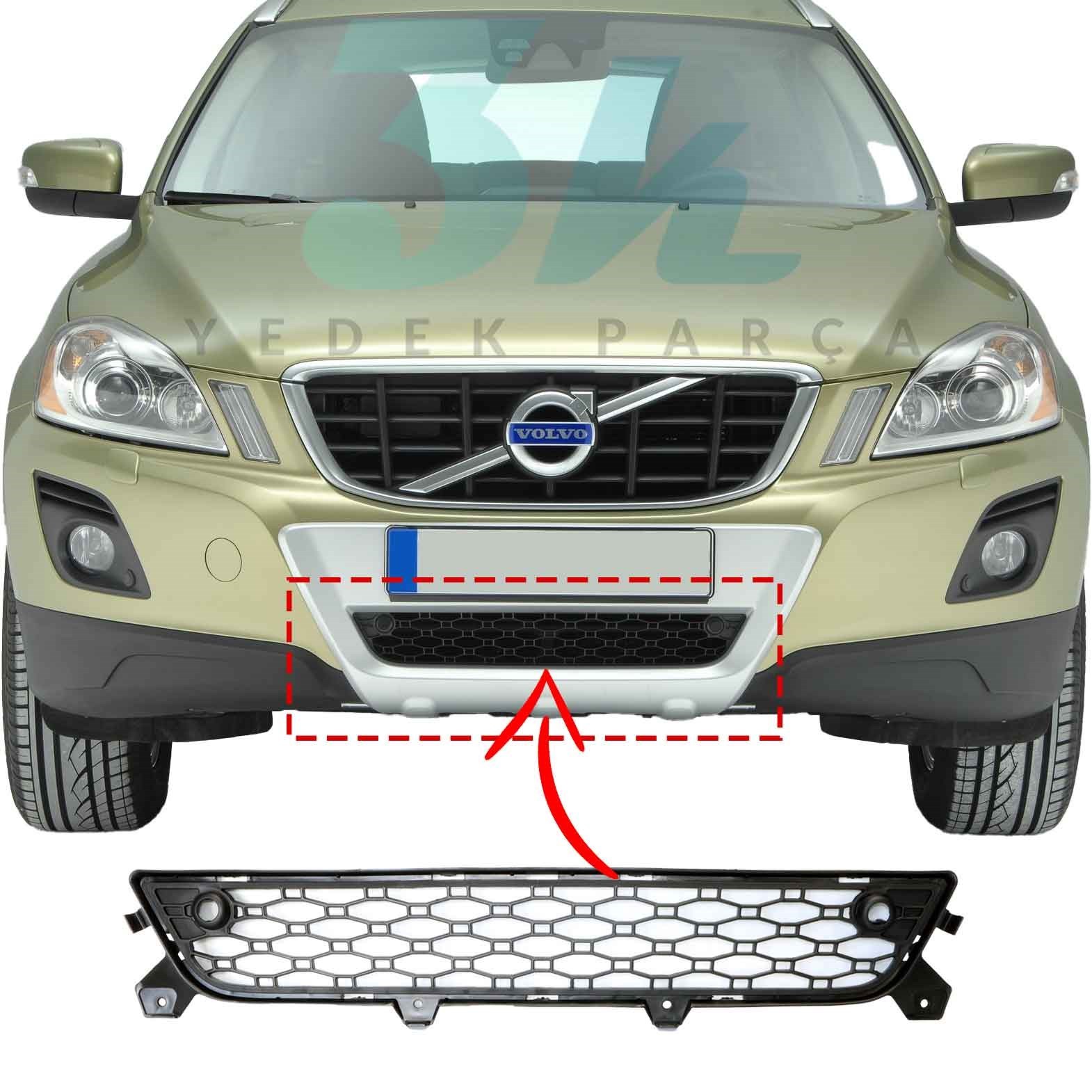 Volvo Xc60 Ön Tampon Alt Izgara Panjur Sensör Delikli 2009 2013