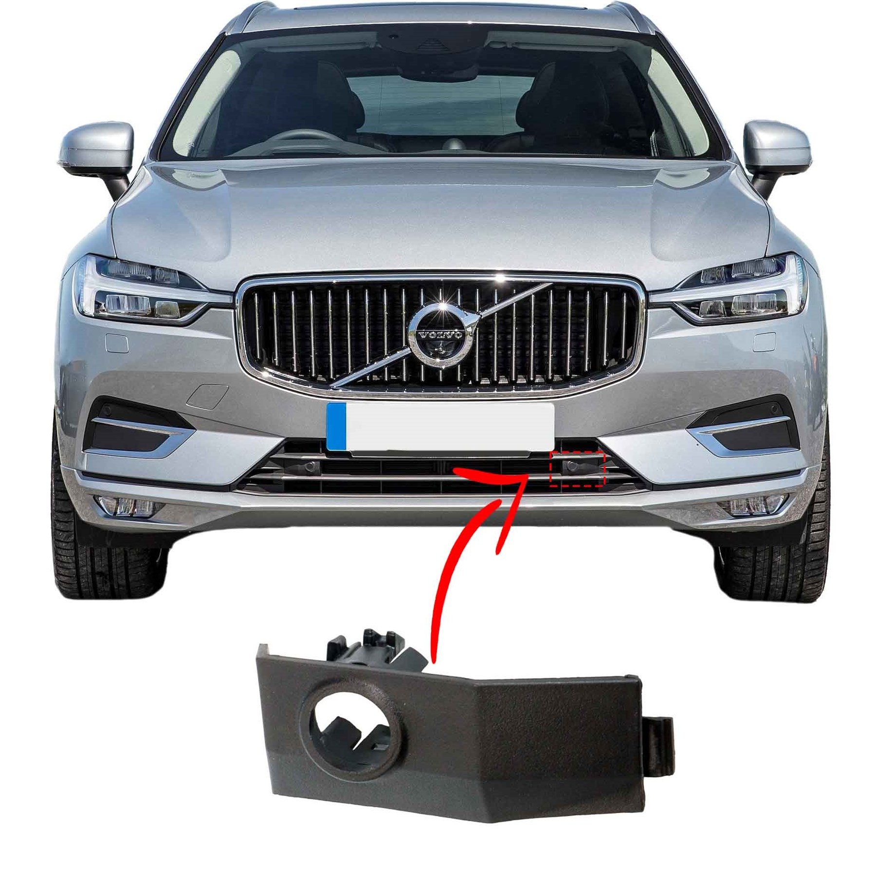 Volvo Xc60 Ön Tampon Izgarası Park Sensör Kapağı Sol 2018 2025