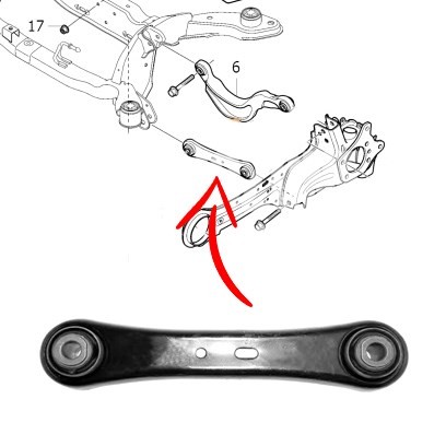 Volvo S60 V60 S80 V70 Xc70 Arka Denge Kolu Düz