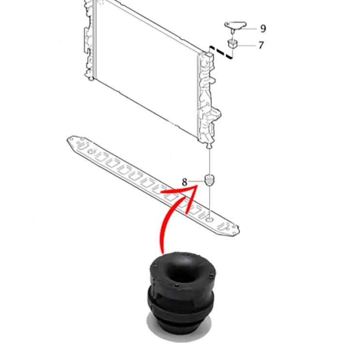 Volvo S40 V50 C30 C70 V40 S60 S80 V70 Xc70 Xc60 Radyatör Alt Takozu