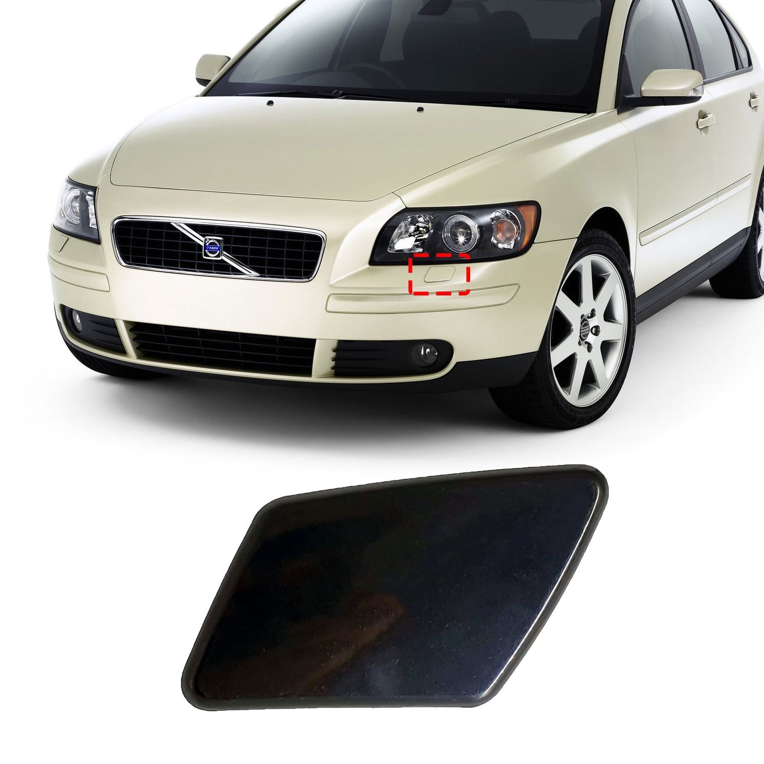 Volvo S40 V50 Sol Far Yıkama Fıskiye Robot Kapağı 2005 2007