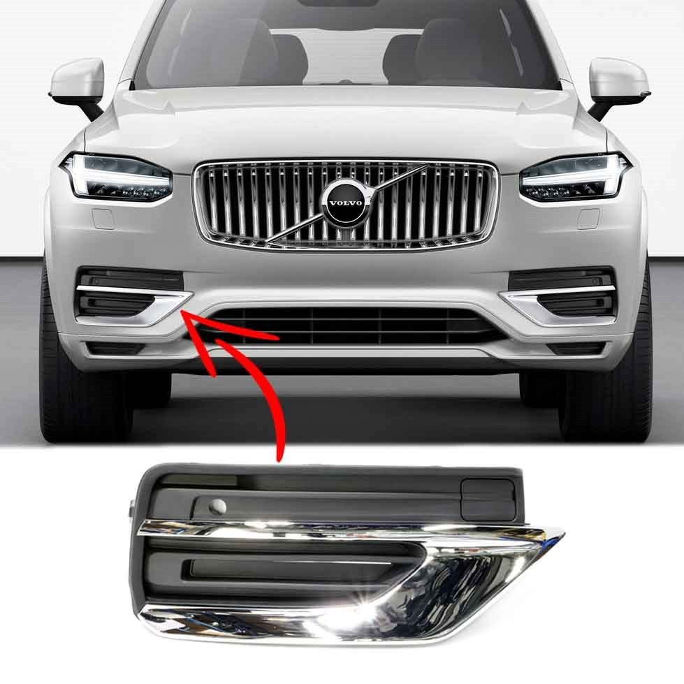 Volvo Xc90 Ön Tampon Sis Kapağı Kromlu 2019 2022 Sağ