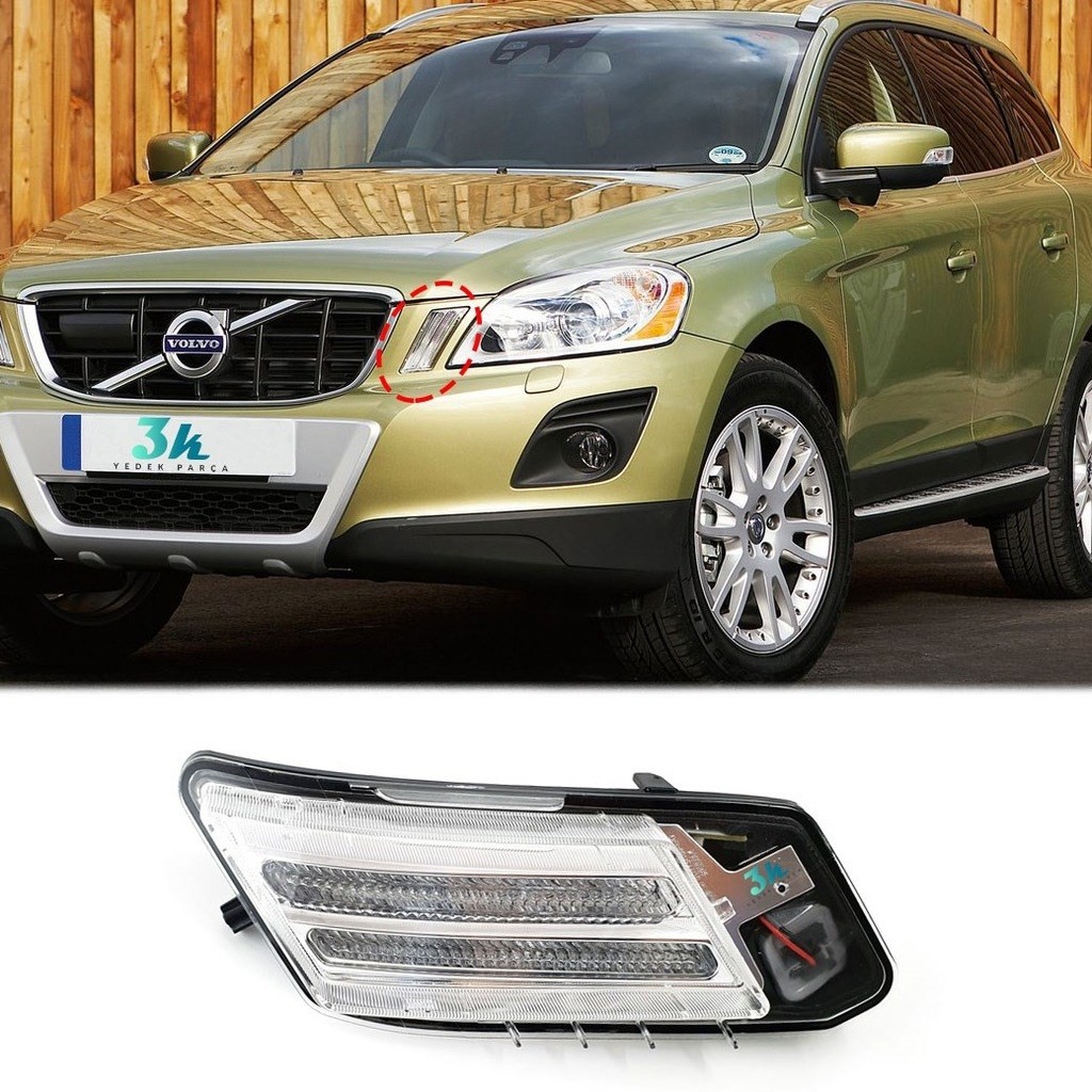 Volvo xc60 2009 2010 2011 2012 2013 Sol Gündüz Ledi