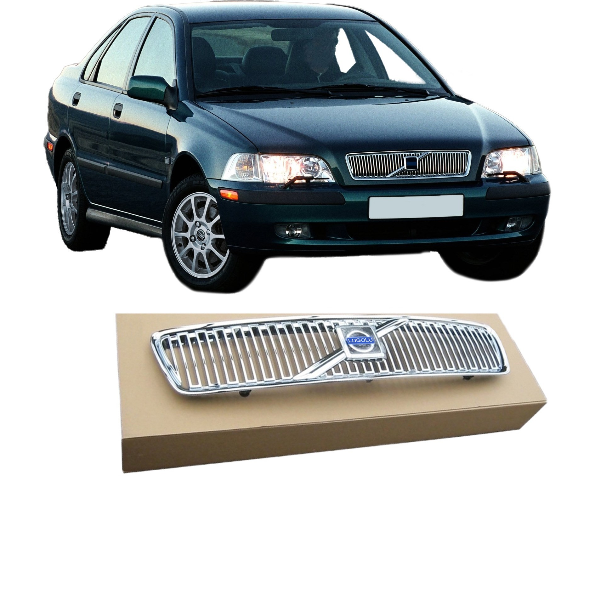 S40 V40 ÖN PANJUR 1996 2003 KROM LOGOLU