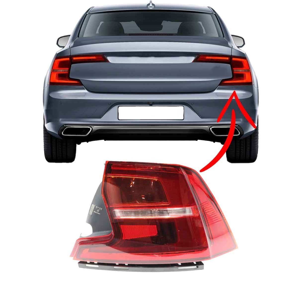 Volvo S90 Sağ Stop Lambası 2017 2020 Makyajsız Kasa