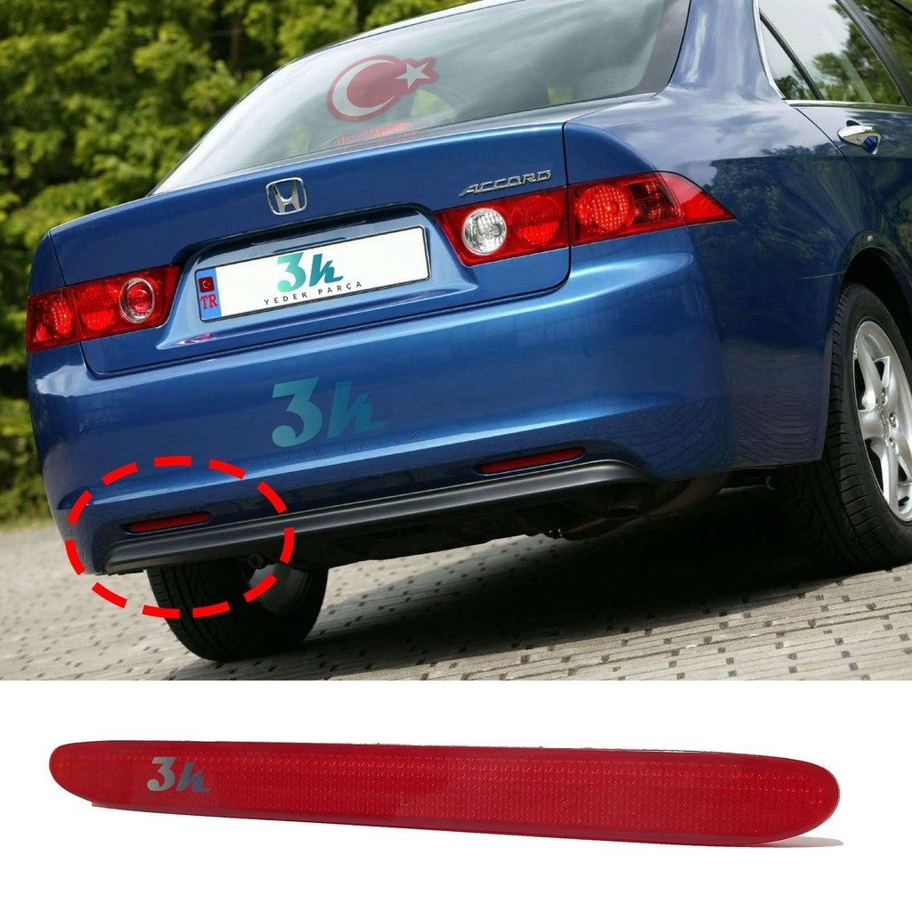 Honda Accord Sol Arka Tampon Reflektörü 2003 2004 2005 2006 2007