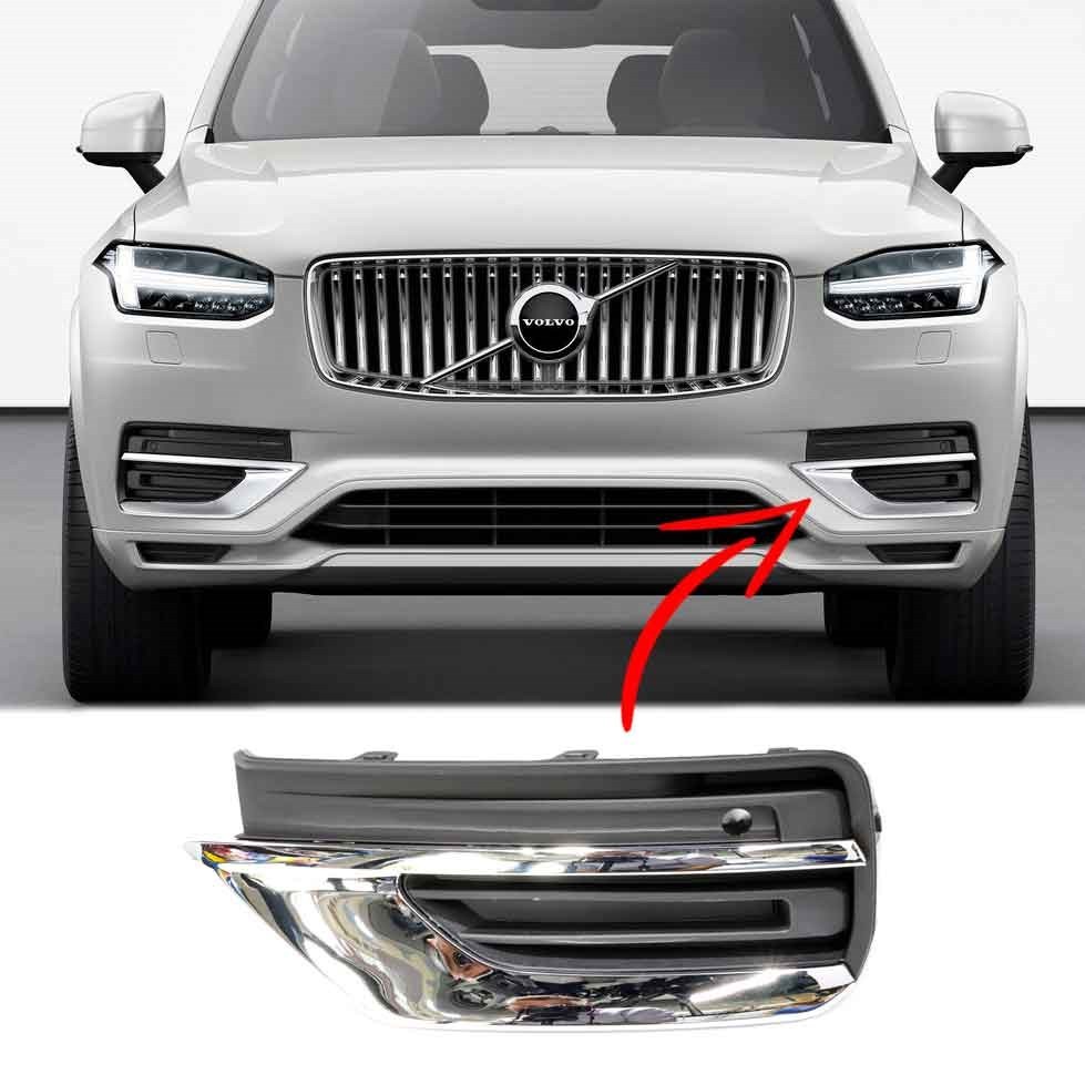 Volvo Xc90 Ön Tampon Sis Kapağı Kromlu 2019 2022 Sol