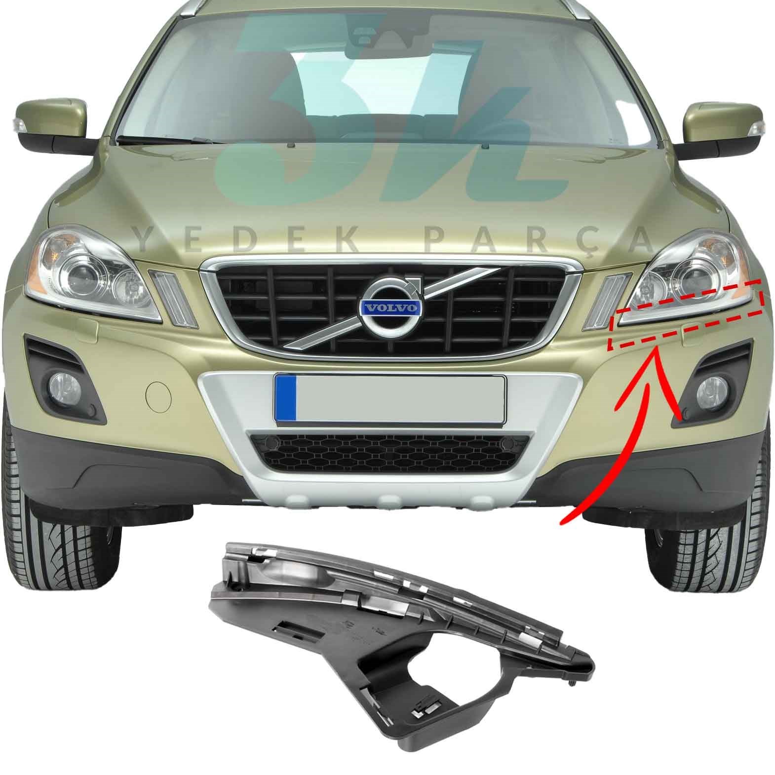 Volvo Xc60 Ön Tampon Far Alt Braketi 2009 2013 Sol