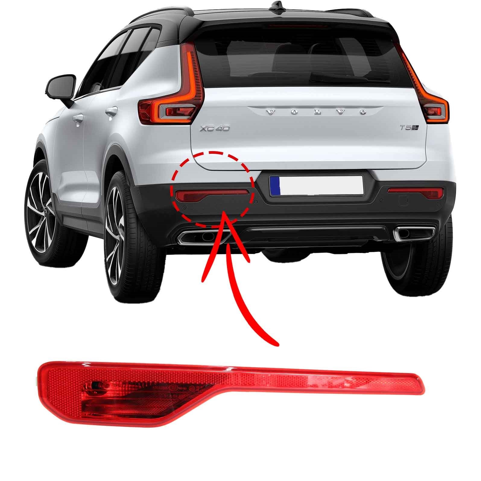 Volvo Xc40 Sol Arka Tampon Reflektörü Sis Farı 2017-2025