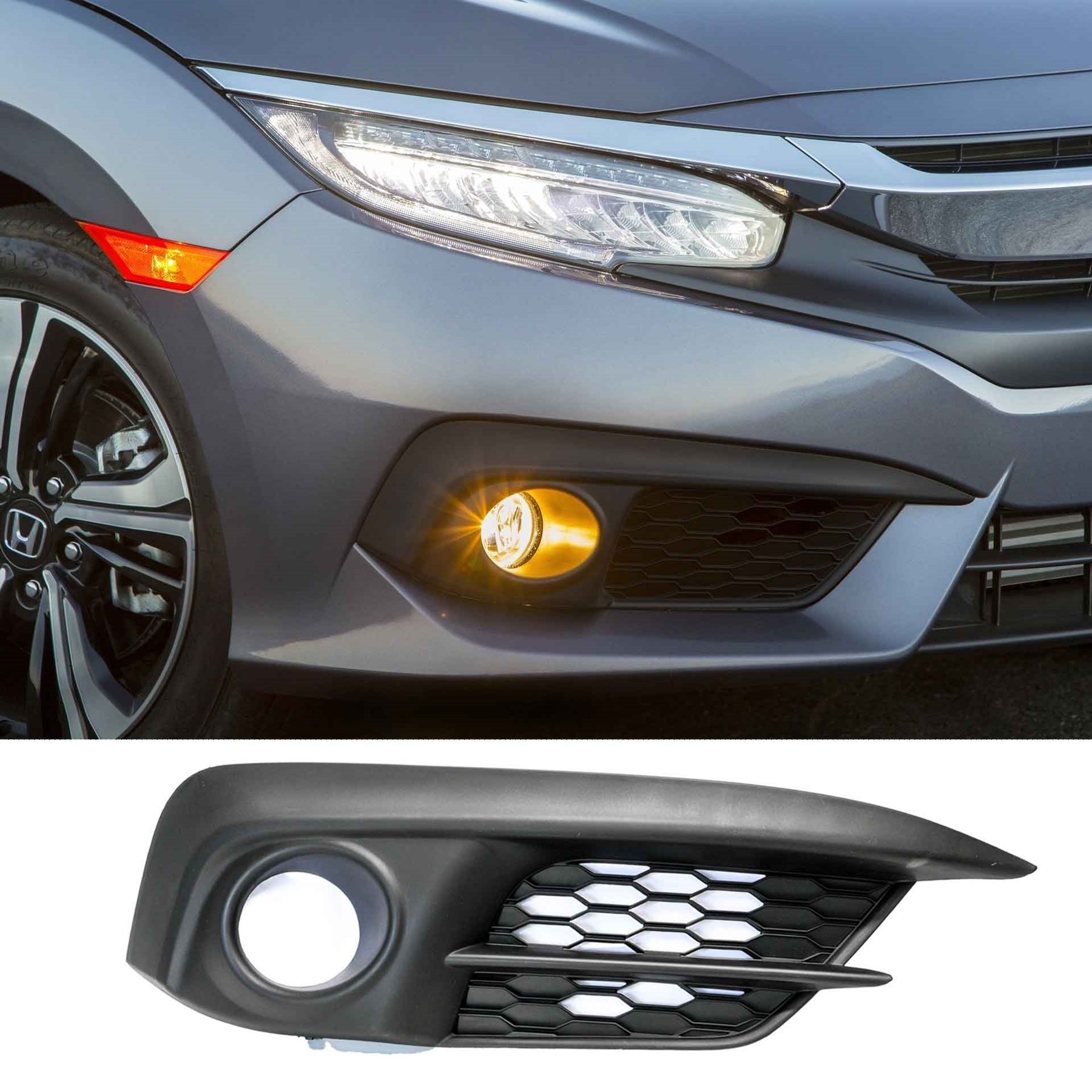 Honda Civic Fc5 Sağ Sis Kapağı 2017-2018-2019 Makyajsız Kasa