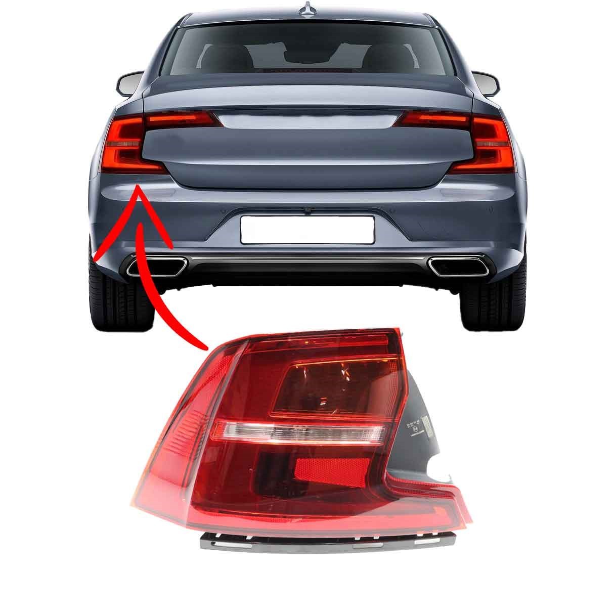Volvo S90 Sol Stop Lambası 2017 2020 Makyajsız Kasa