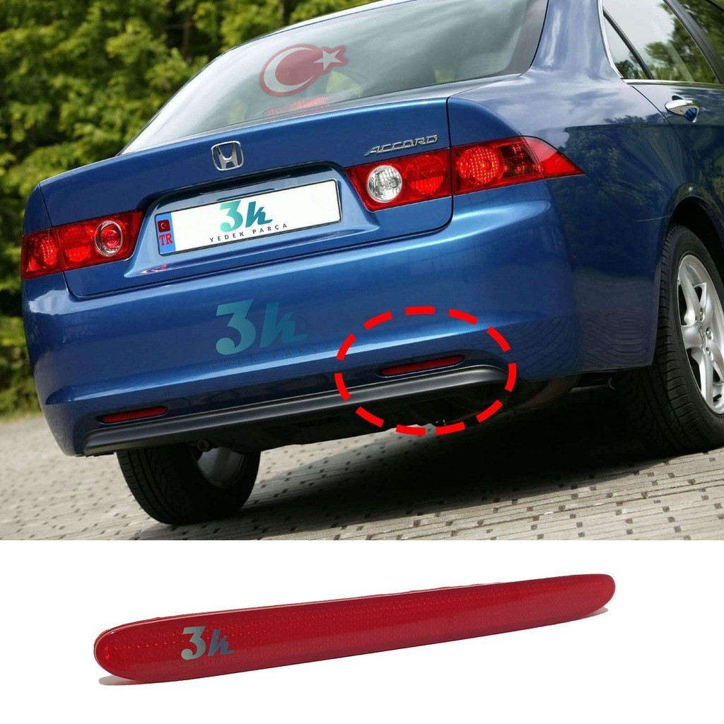 Honda Accord Sag Arka Tampon Reflektörü 2003 2004 2005 2006 2007