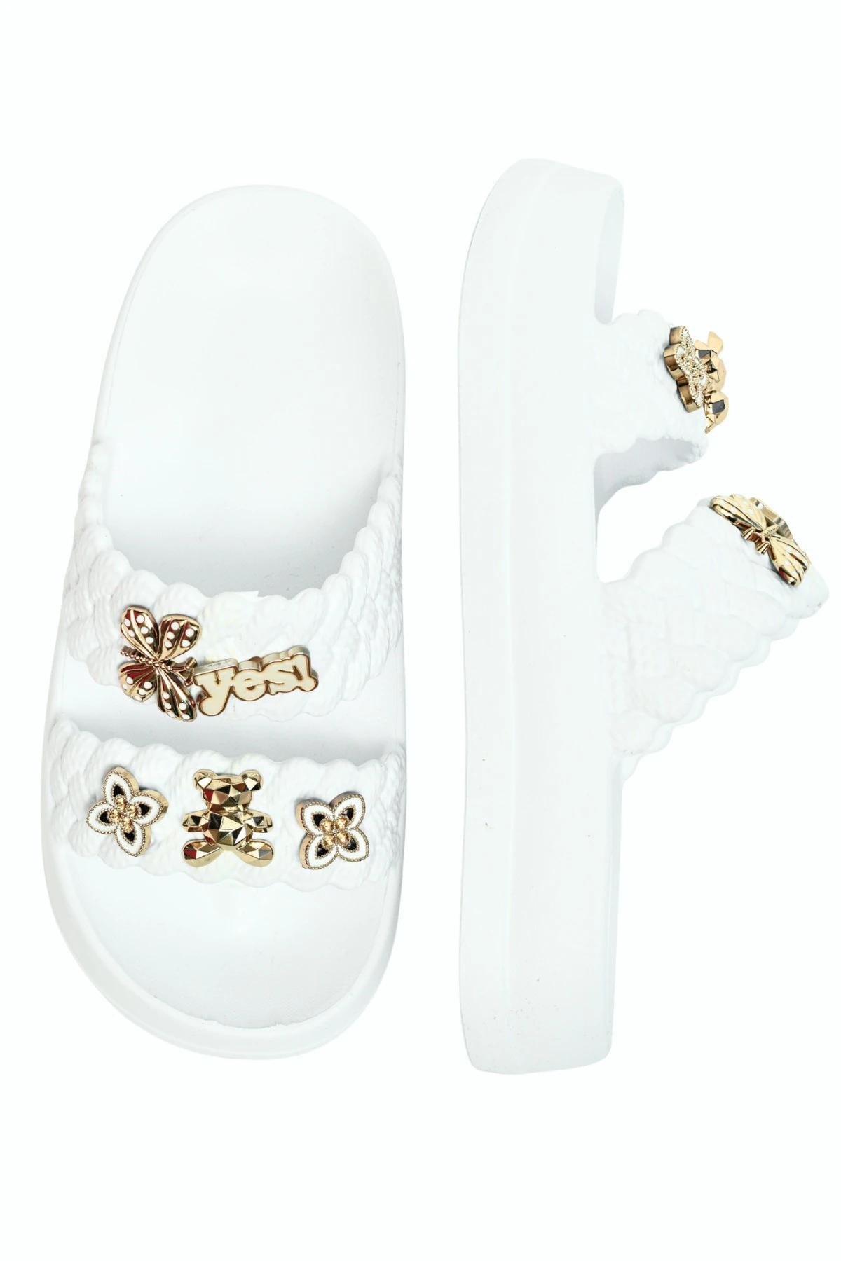 Anne Kız Çocuk Uyumlu Kombin Yazlık EVA Kalın Tabanlı Terlik – Hafif Rahat Şık Model Plaj Günlük