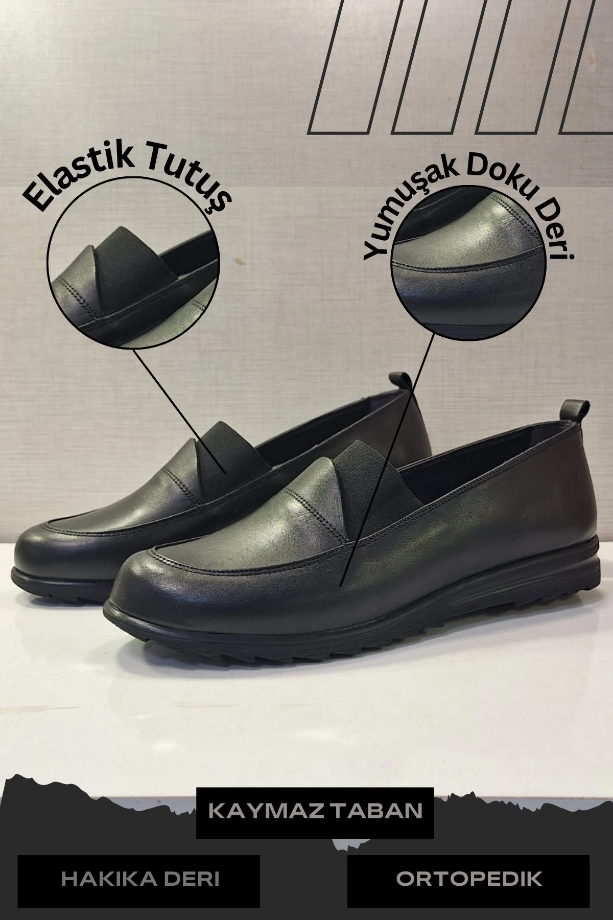 Hakiki Deri El Yapımı Kadın Loafer Ortapedik Ayakkabı - Konfor ve Şıklığın Buluştuğu Günlük Babetler