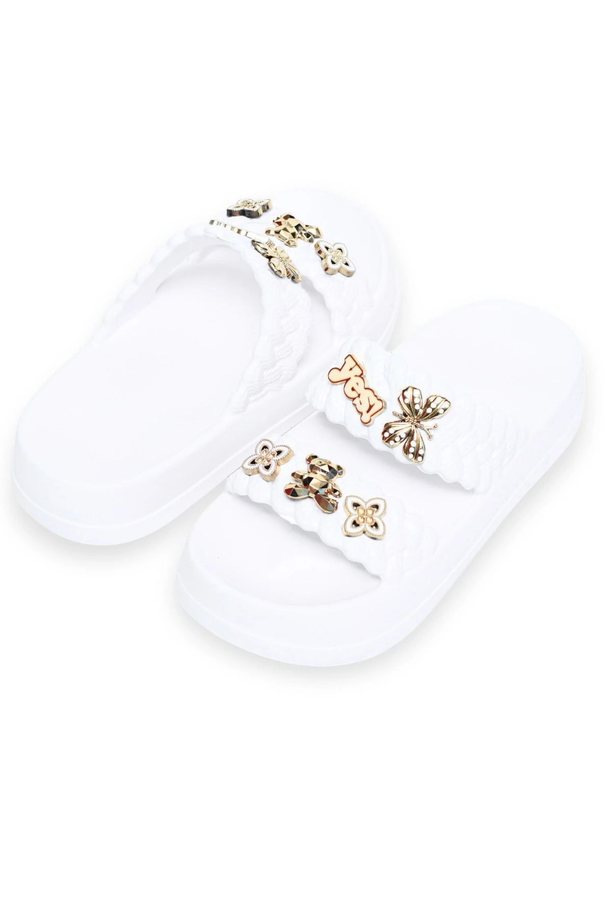 Anne Kız Çocuk Uyumlu Kombin Yazlık EVA Kalın Tabanlı Terlik – Hafif Rahat Şık Model Plaj Günlük