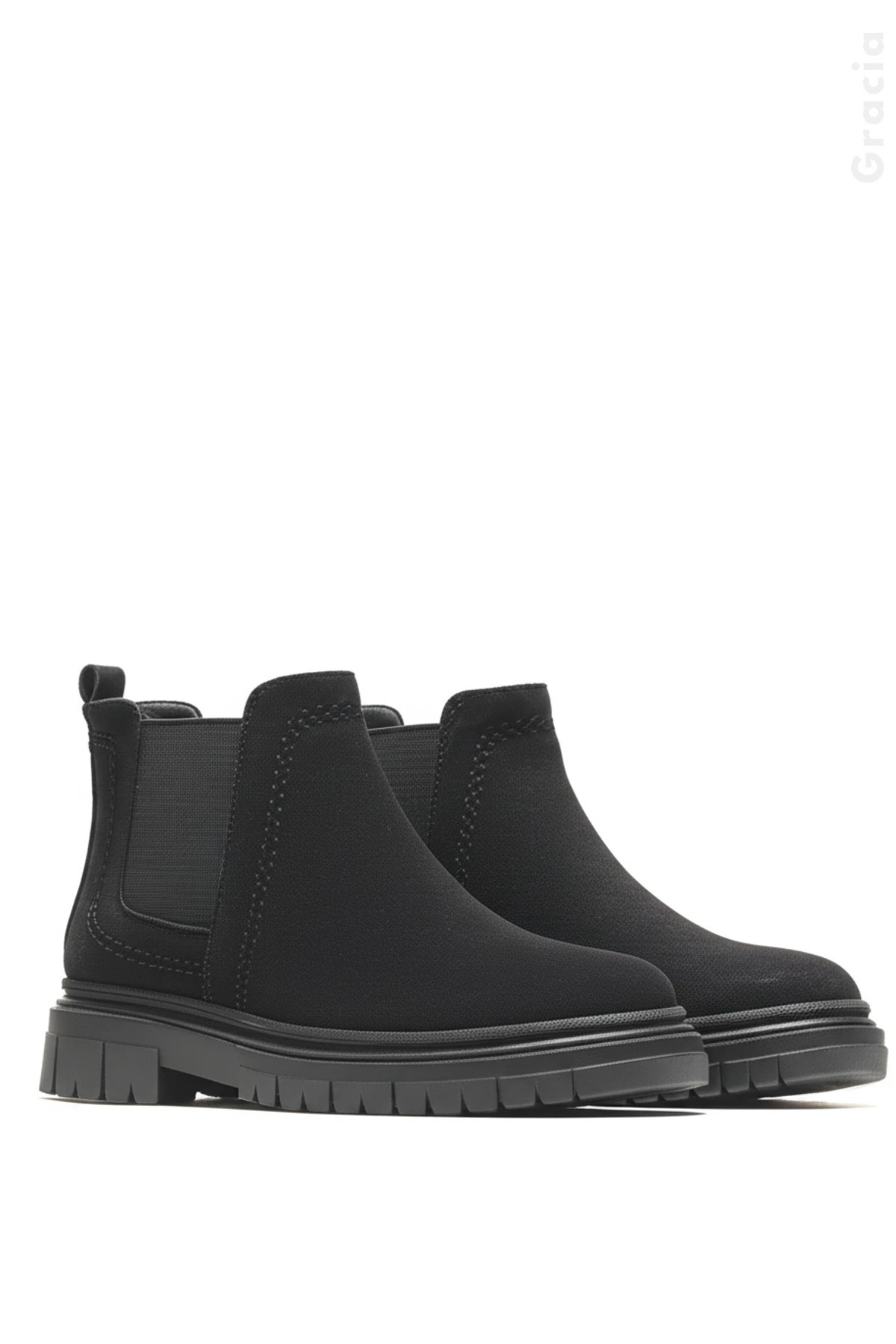 Kadın Kışlık ve Mevsimlik Bot Hakiki Deri Ortapedik Esnek Kaymaz Tabanlı Rahat Giyilebilir Ayakkabı - süet siyah